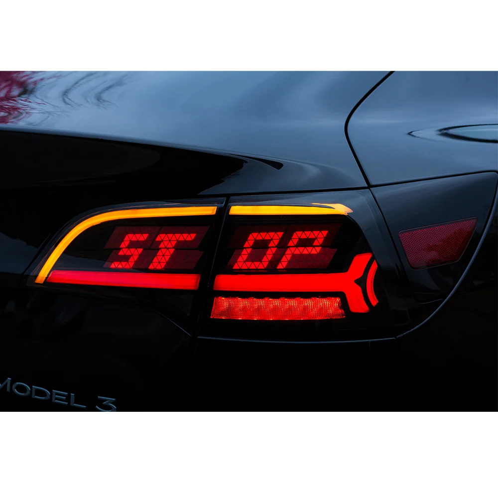 OLED Tail Lights For Tesla Model 3 Model Y 2017-2023 Customized Letterings - Image 9