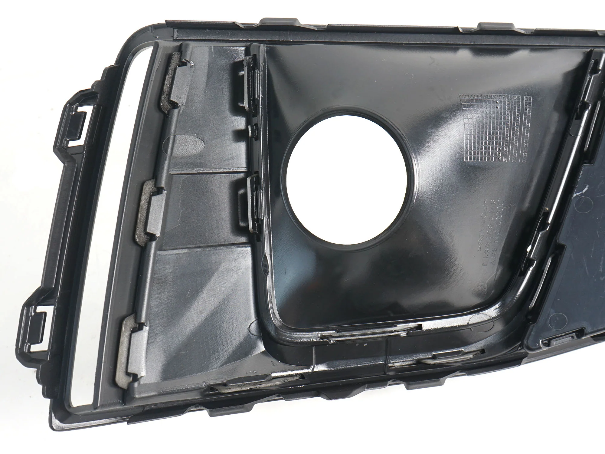 Pair Black Fog Light Grille Trim Covers For 2019 Audi A4 S-Line S4 Front Bumper - Image 12