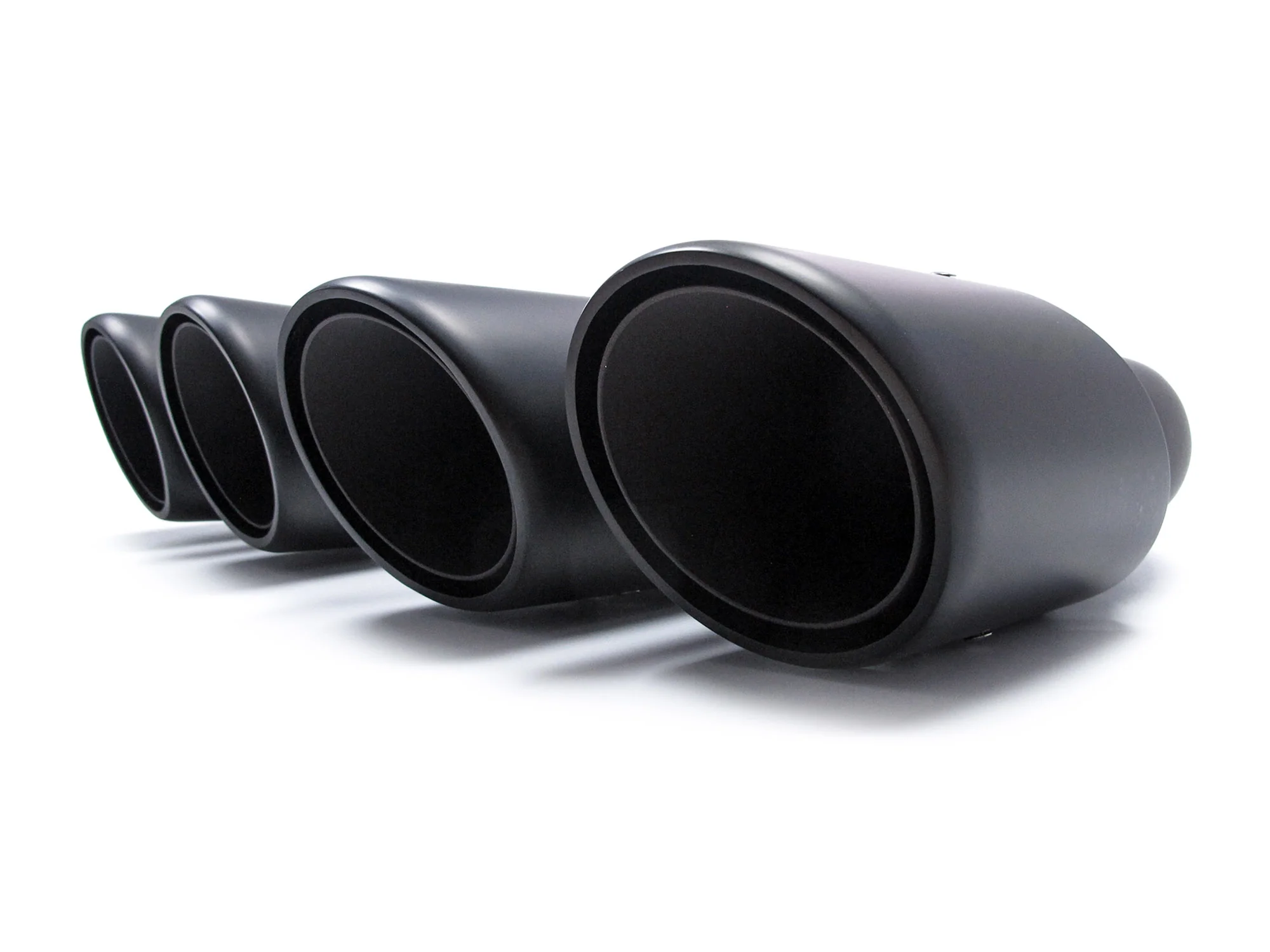 Matte Black Exhaust Tips For Porsche Cayenne 958.1 2011-2014 Short Pipe - Image 10