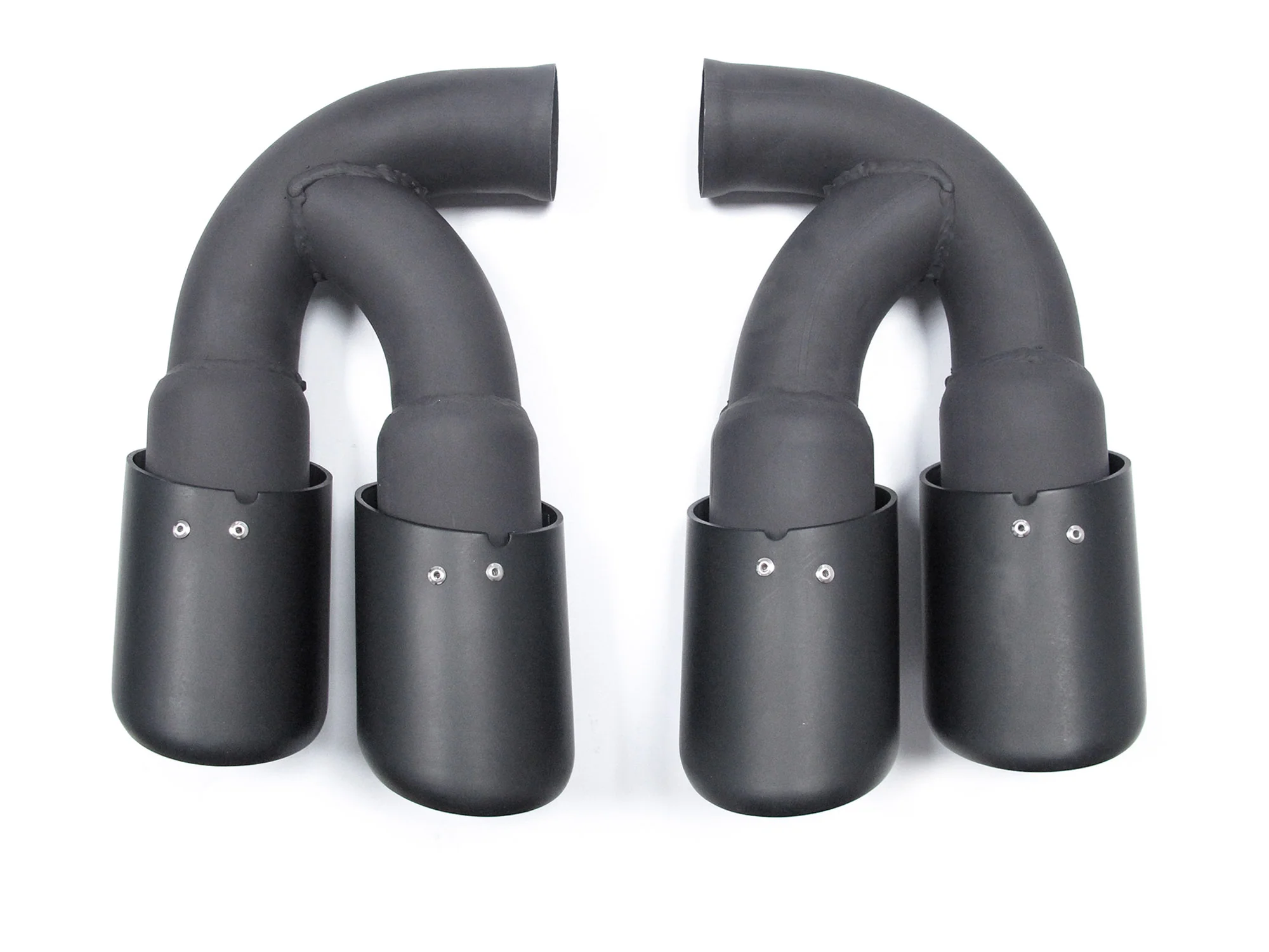 Matte Black Exhaust Tips For Porsche Cayenne 958.1 2011-2014 Short Pipe - Image 6