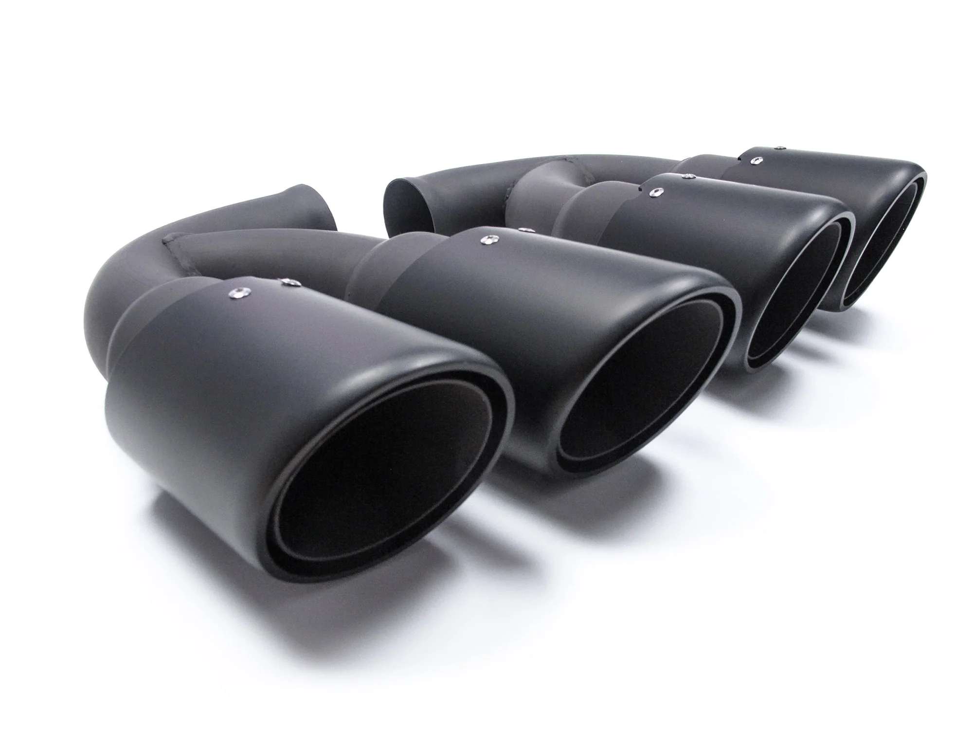 Matte Black Exhaust Tips For Porsche Cayenne 958.1 2011-2014 Short Pipe - Image 7