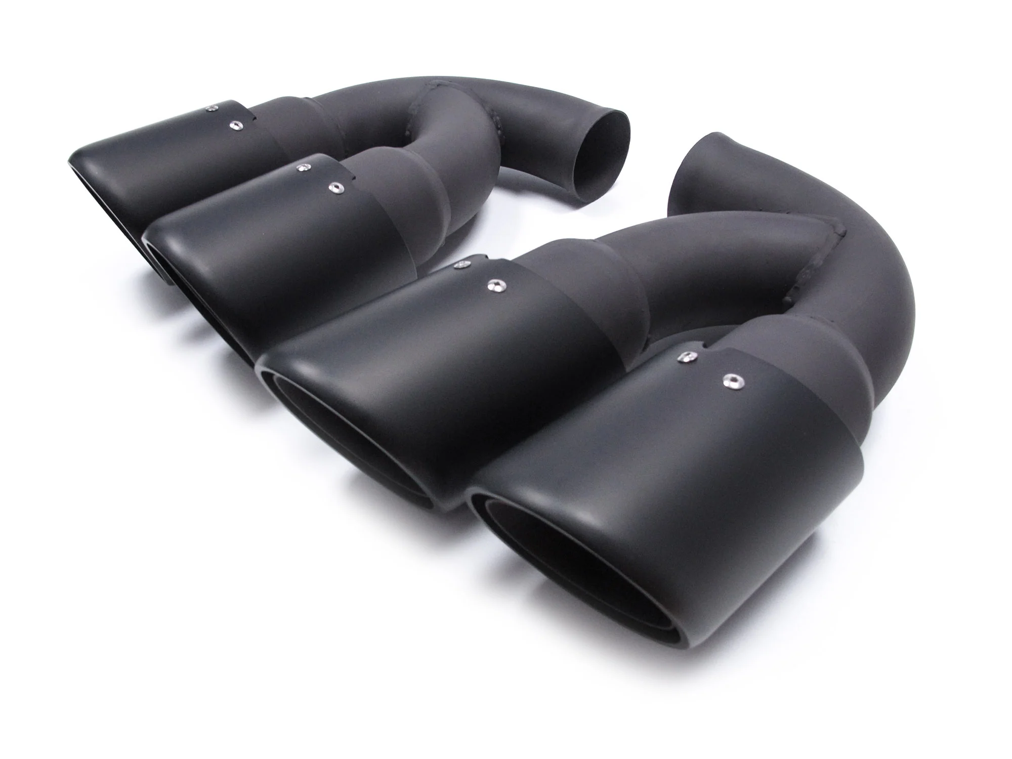 Matte Black Exhaust Tips For Porsche Cayenne 958.1 2011-2014 Short Pipe - Image 8