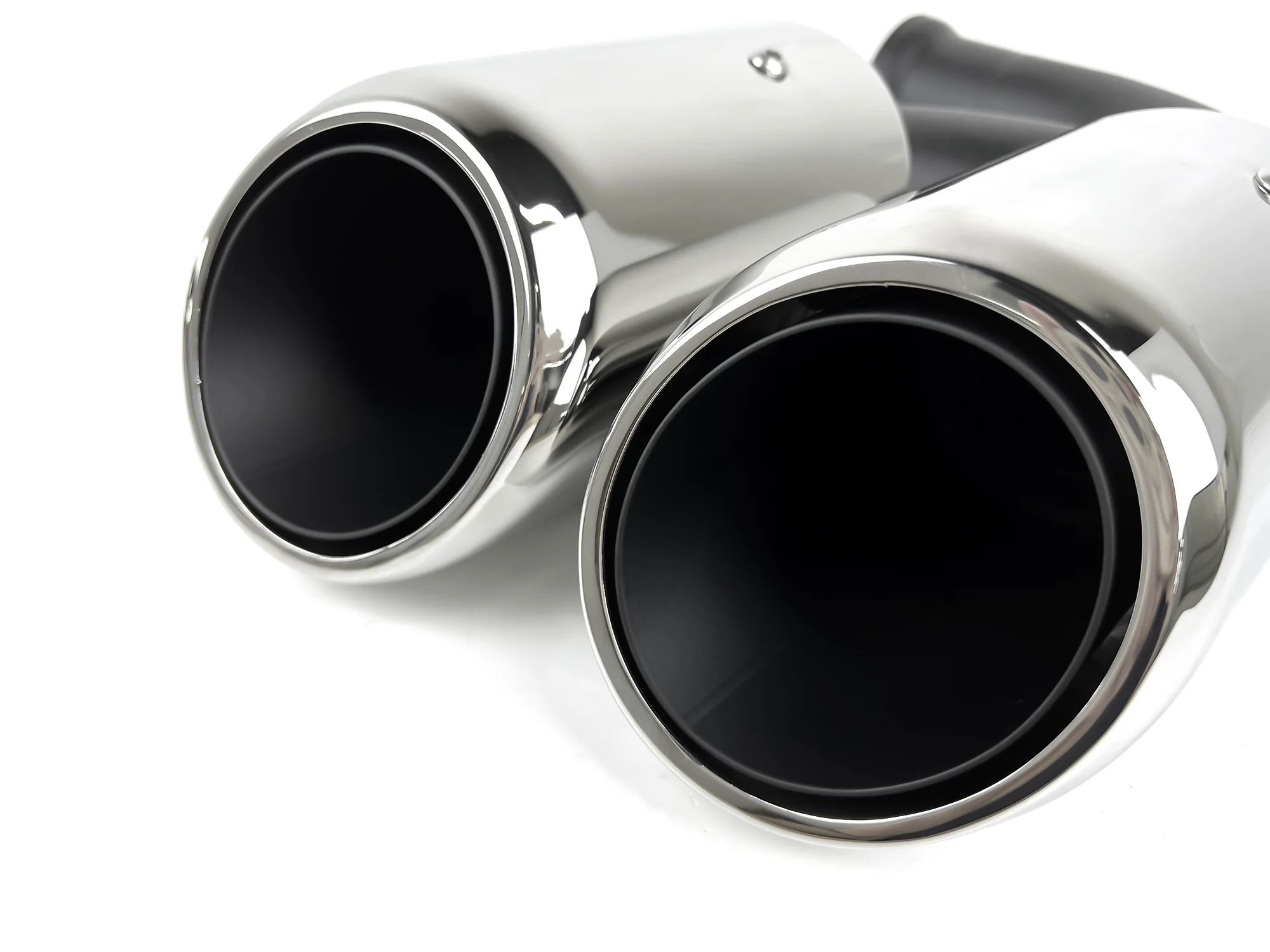 Black/Chrome Exhaust Tips Pipes For Porsche 958.1 Cayenne 92A V8 2011-2014 - Image 10