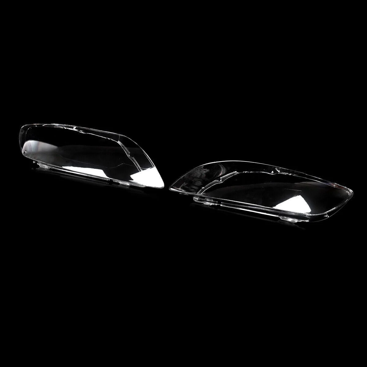 Pair Clear Headlight Lens Cover For Audi Q7 2006–2015 Halogen & Xenon - Image 6