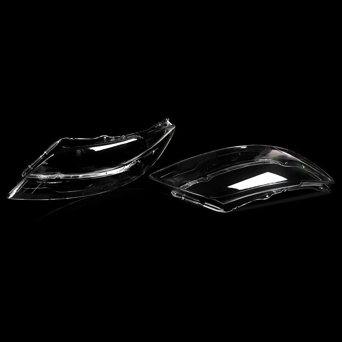 Pair Clear Headlight Lens Cover For Audi Q7 2006–2015 Halogen & Xenon - Image 7