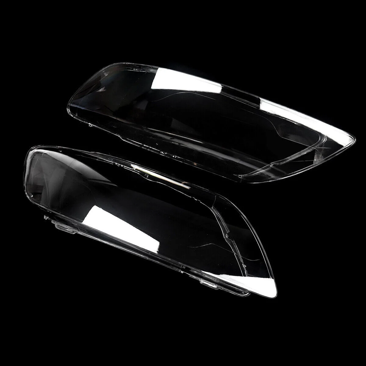 Pair Clear Headlight Lens Cover For Audi Q7 2006–2015 Halogen & Xenon - Image 8