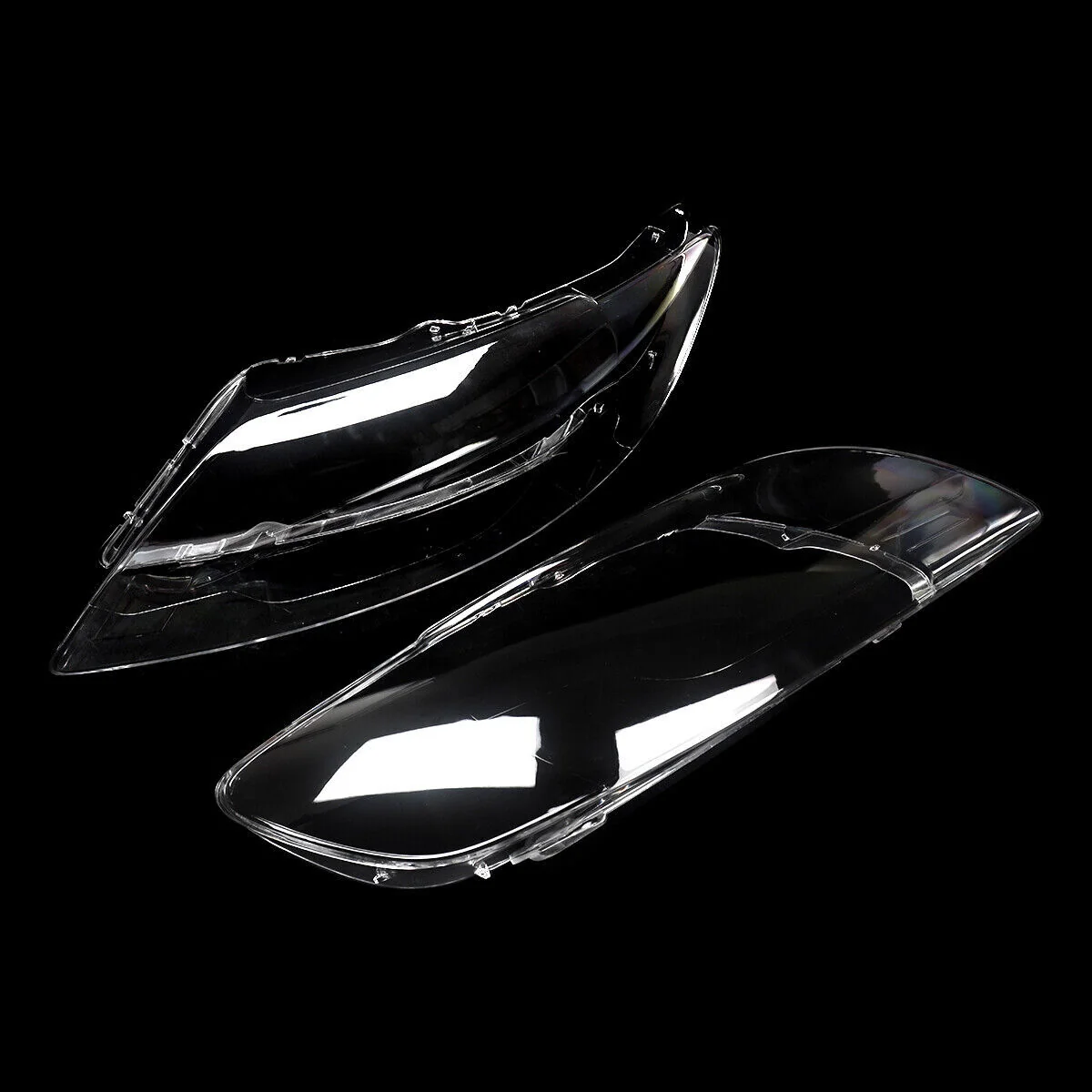 Pair Clear Headlight Lens Cover For Audi Q7 2006–2015 Halogen & Xenon - Image 9