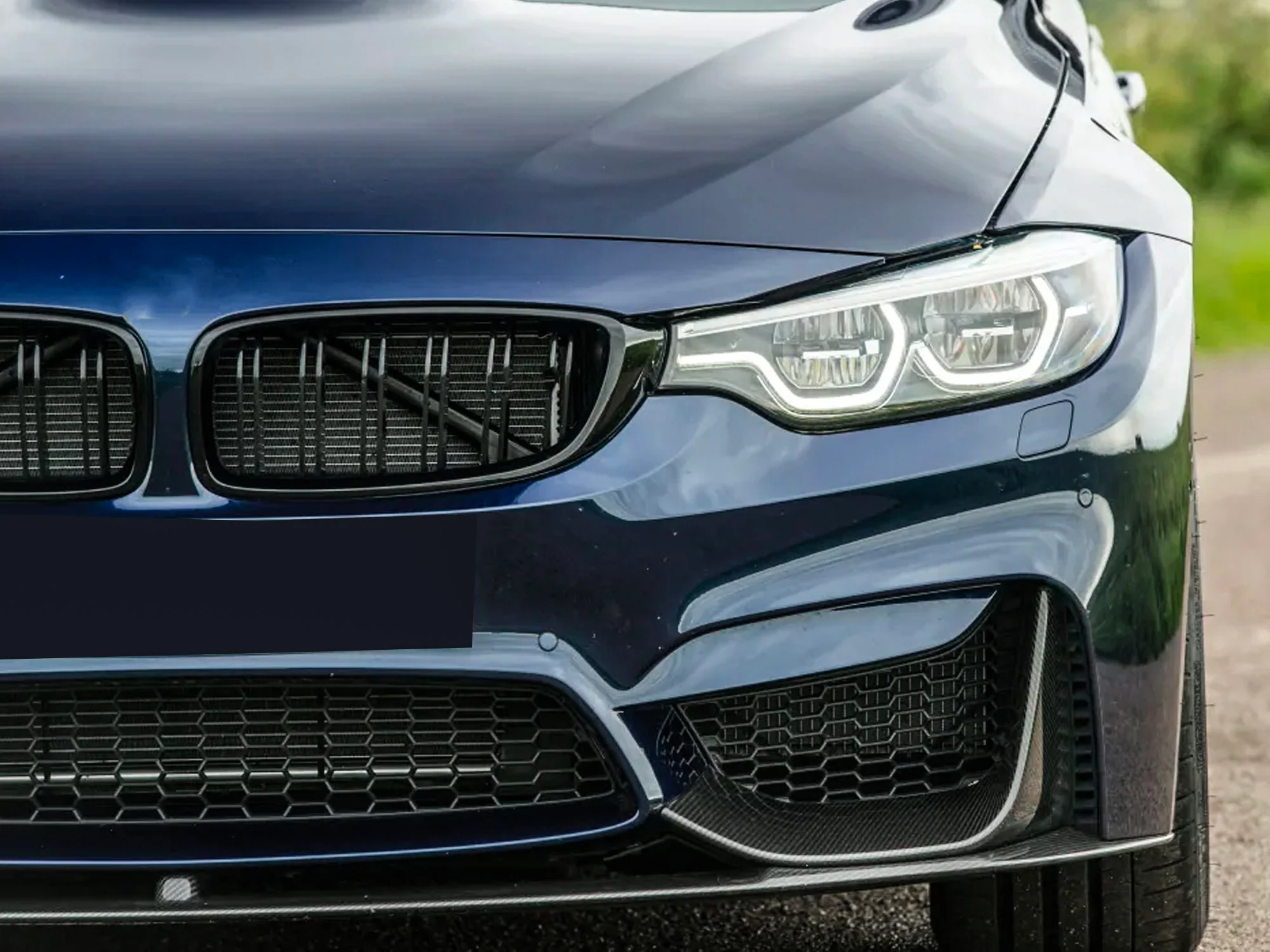 Pair For 2015-2020 BMW F80 M3 M4 F82 F83 Front Bumper Air Inlet Trim Bezel Left Right Side - Image 2
