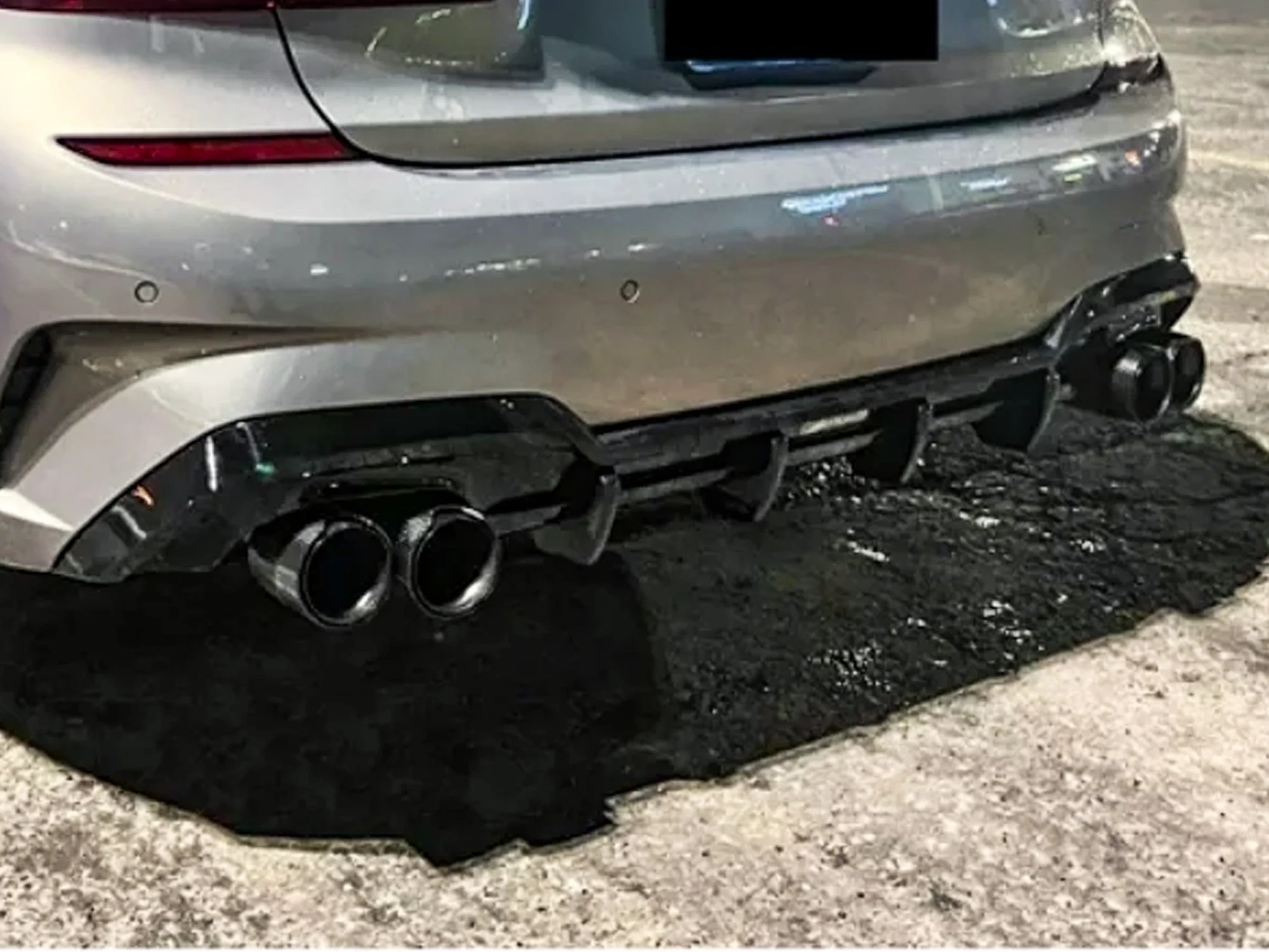 Black Carbon Fiber Stainless Exhaust Tips For 2019-2025 BMW G20 M340i G42 M440i G23 G26 M220i - Image 2
