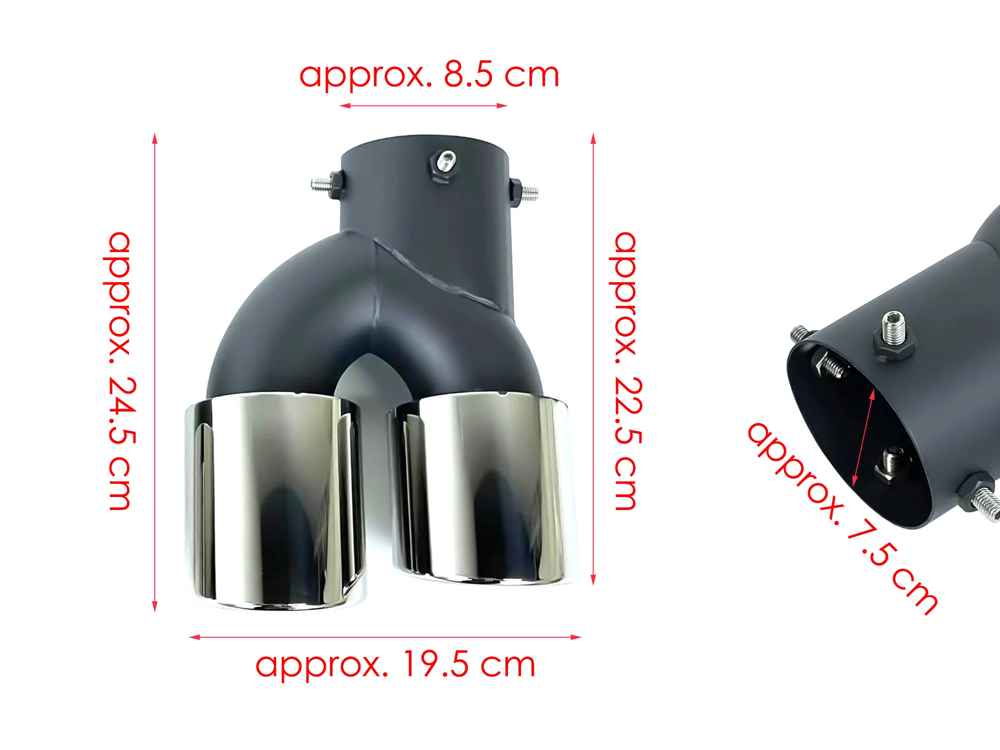 Pair for 2020+ BMW G20 M340i G42 M440i G23 G26 M220i Exhaust Tips Chrome - Image 11