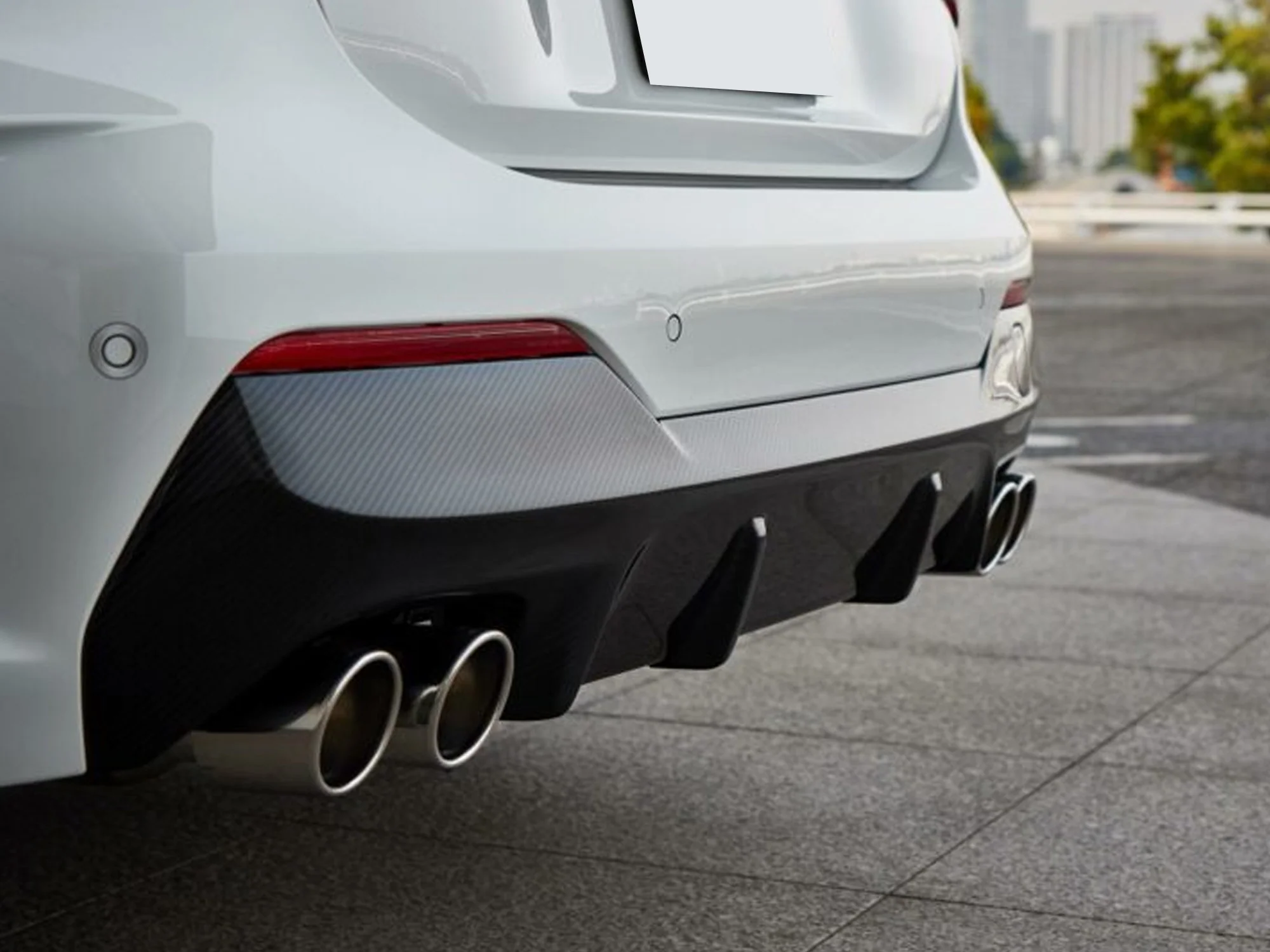 Pair for 2020+ BMW G20 M340i G42 M440i G23 G26 M220i Exhaust Tips Chrome - Image 3