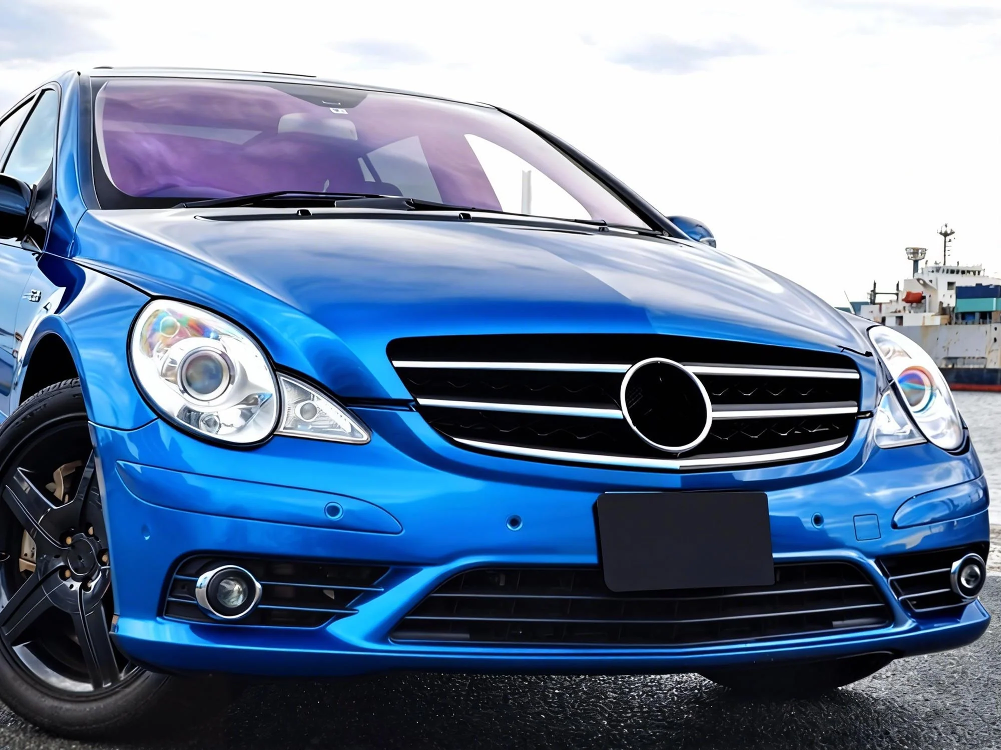 Pair For Mercedes-Benz W251 R350 R500 2006-2010 Headlight Lens Housing Cover L+R - Image 2