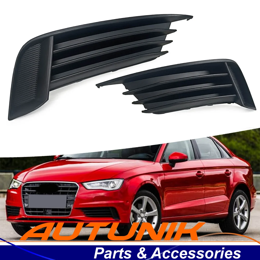 Front Bumper Fog Light Cover Grill 8V5807681 Left & Right For AUDI A3 2003-2017
