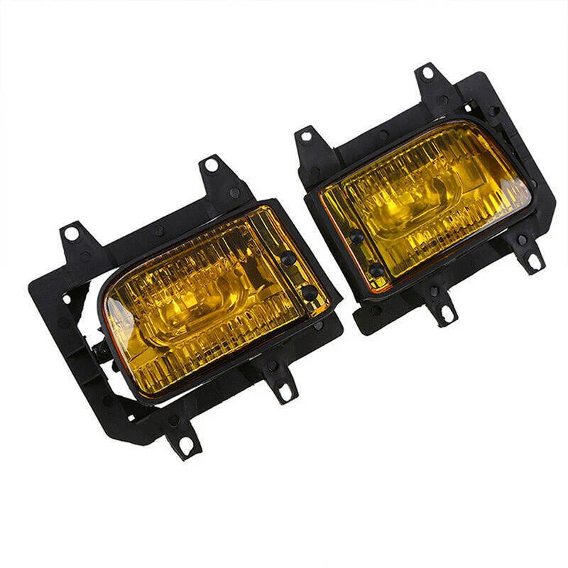 Pair Front Bumper Fog Light Yellow Lens For BMW 3-Series E30 1985-1993 318i 325i - Image 4