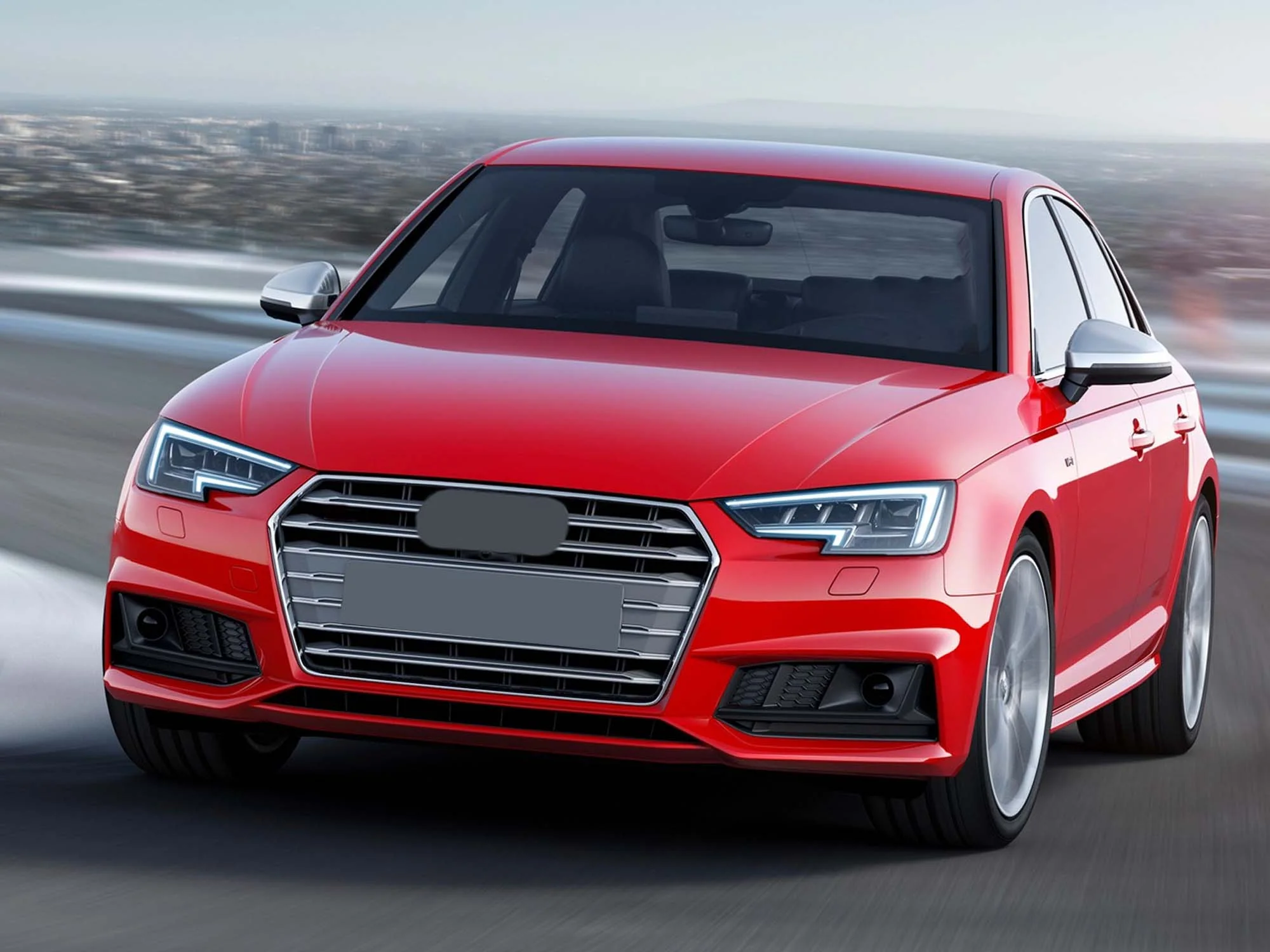 Pair L+R For 2017-2019 Audi A4 B9 S-line S4 Fog Light Grille Cover Trim Gloss Black Bezels - Image 3