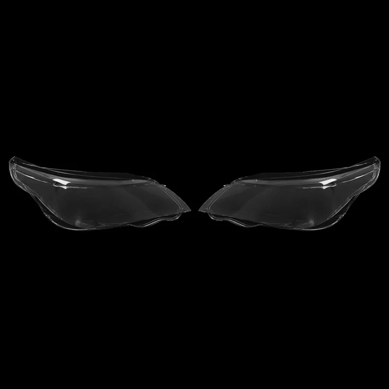 Pair Front Headlight Headlamp Lens Cover For BMW E60 E61 5Series 525i 530i 535i 2003-2010 - Image 2