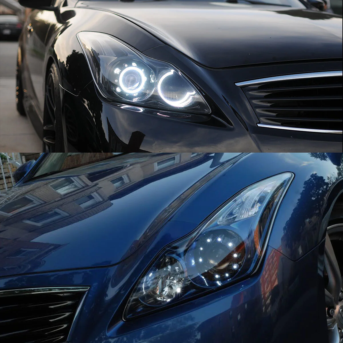 Pair Front Headlight Lens Covers for Infiniti G25 G35 G37 Q40 Sedan 2010–2013 - Image 2