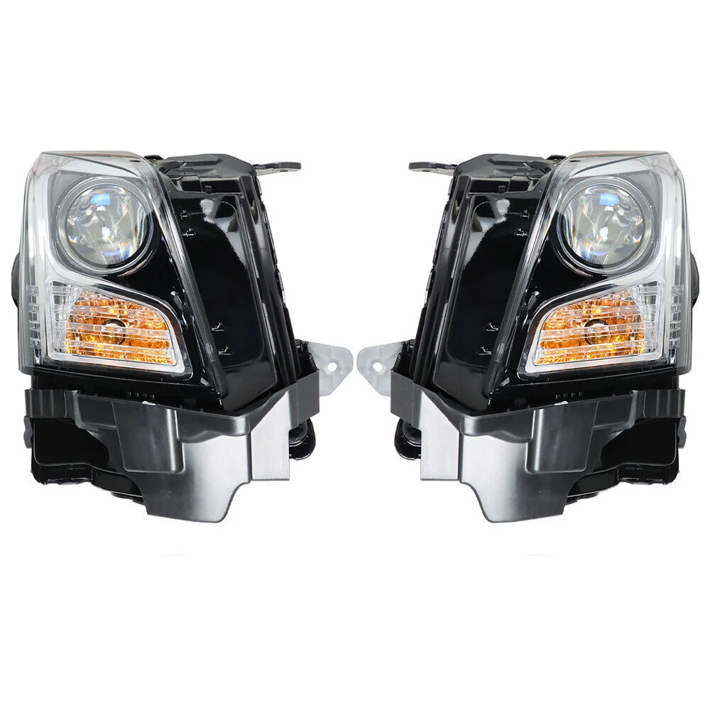 Front Headlamp Pair Halogen Chrome for Cadillac ATS 2013–2018 - Image 4