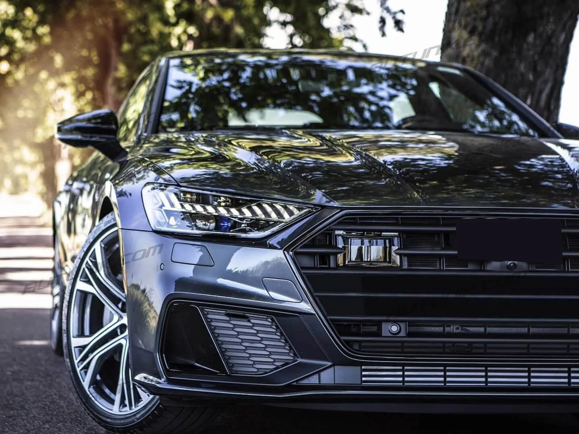 Replacement Gloss Black Mirror Covers for 2019+ Audi A6 S6 A7 S7 RS6 RS7 C8 With Lane Assist - Image 3
