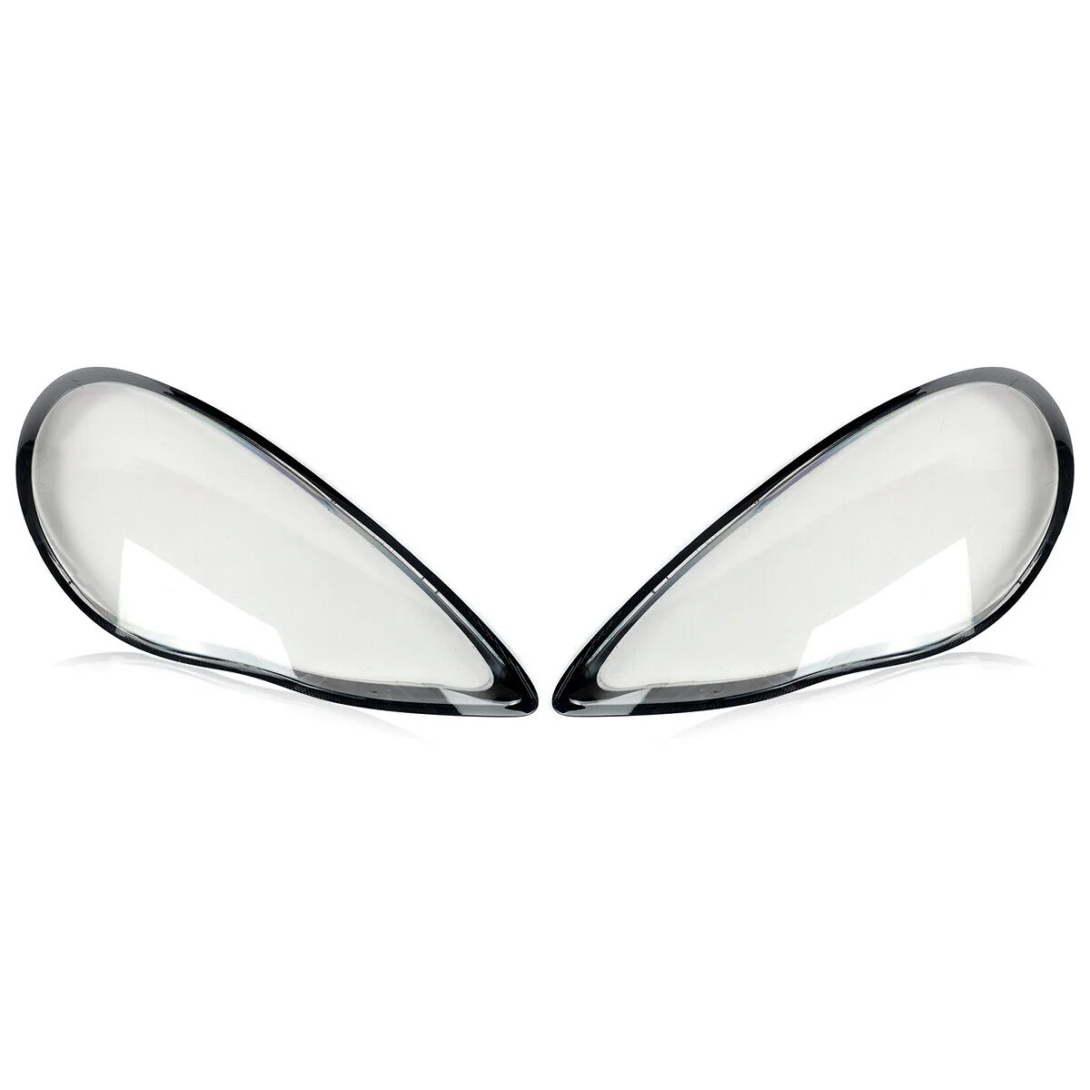 Pair Headlight Clear Lens Cover Replacement For Porsche Panamera 970 2010-2013 - Image 3