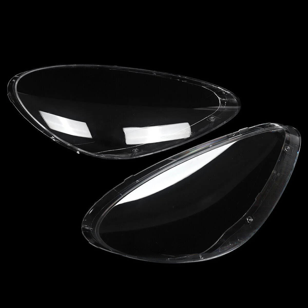 Pair Headlight Lampshade Clear Lens Covers For Porsche 958 Cayenne 2011-2014 - Image 10