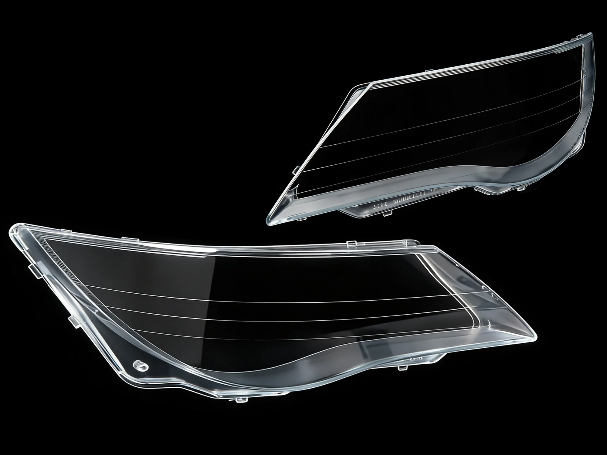 Pair Headlight Lens Clear Cover+Glue For BMW 6 Series E63 645i 650i 2004-2007 - Image 6
