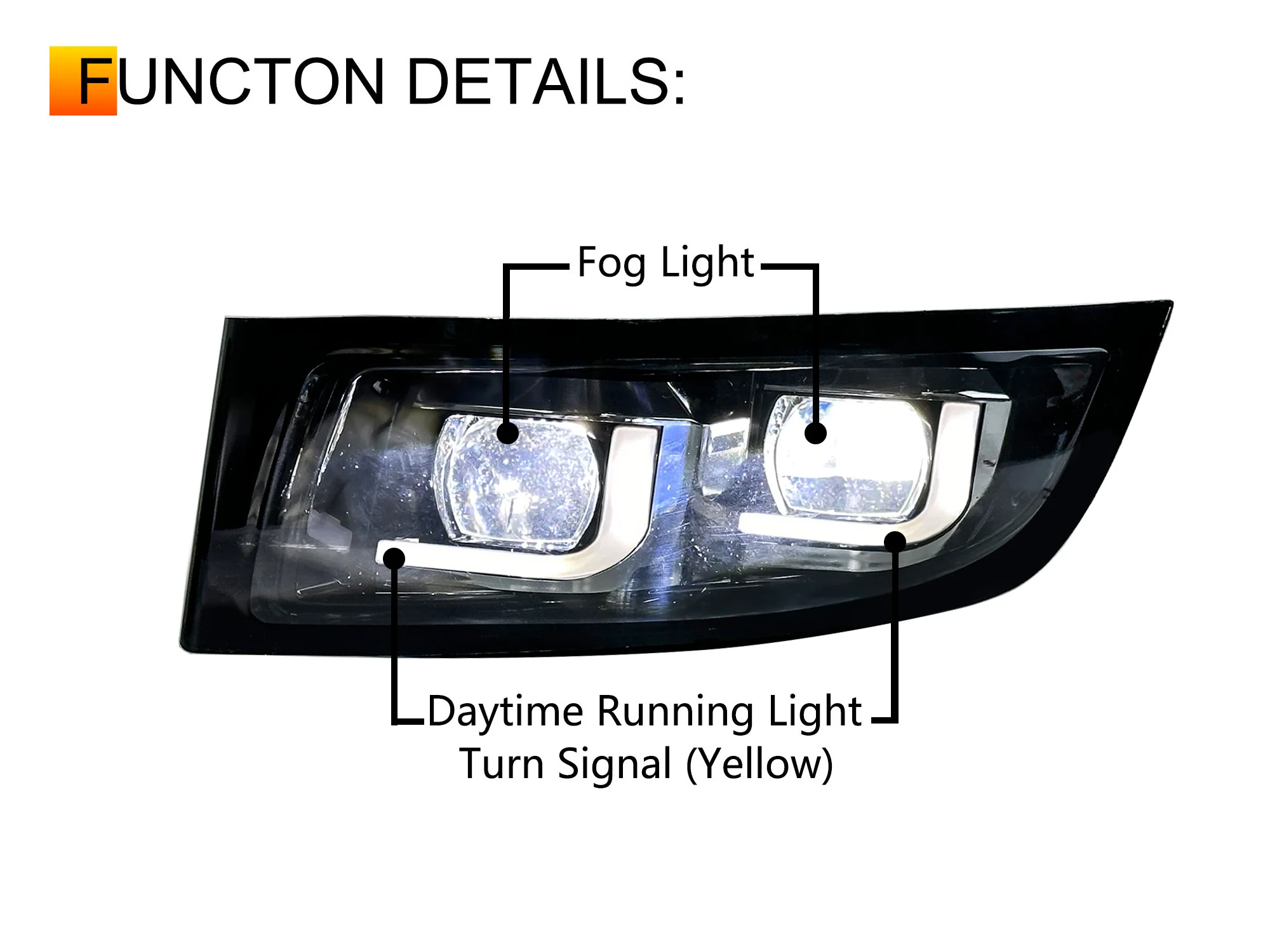 LED Daytime Running Lights Fog Lights Assembly For 2003-2009 Lexus GX470 Left+Right - Image 12