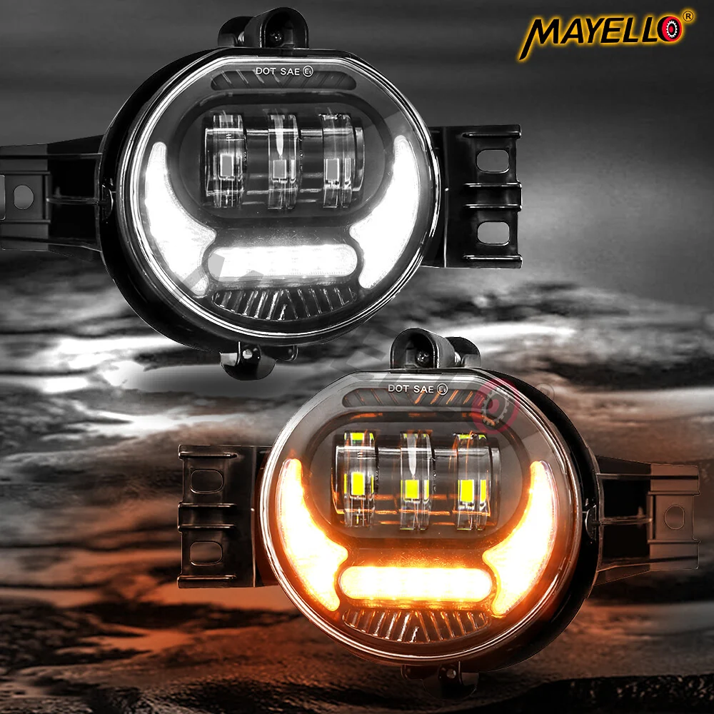 Pair LED Fog Lights with DRL for 2002-2008 Dodge Ram 1500 & 2003-2009 Ram 2500 3500 - Image 8