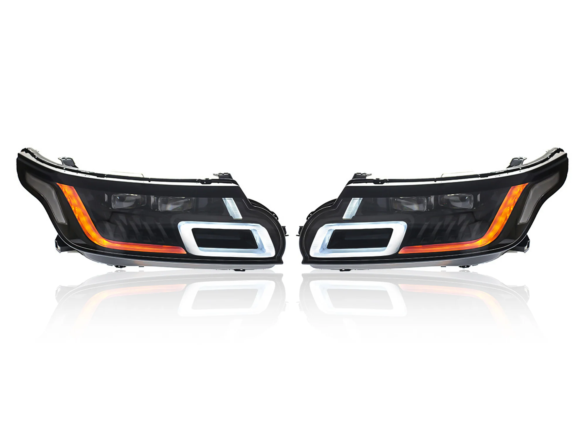Pair LED Headlight Assembly For Land Rover Range Rover Sport 2014-2017 - Image 6