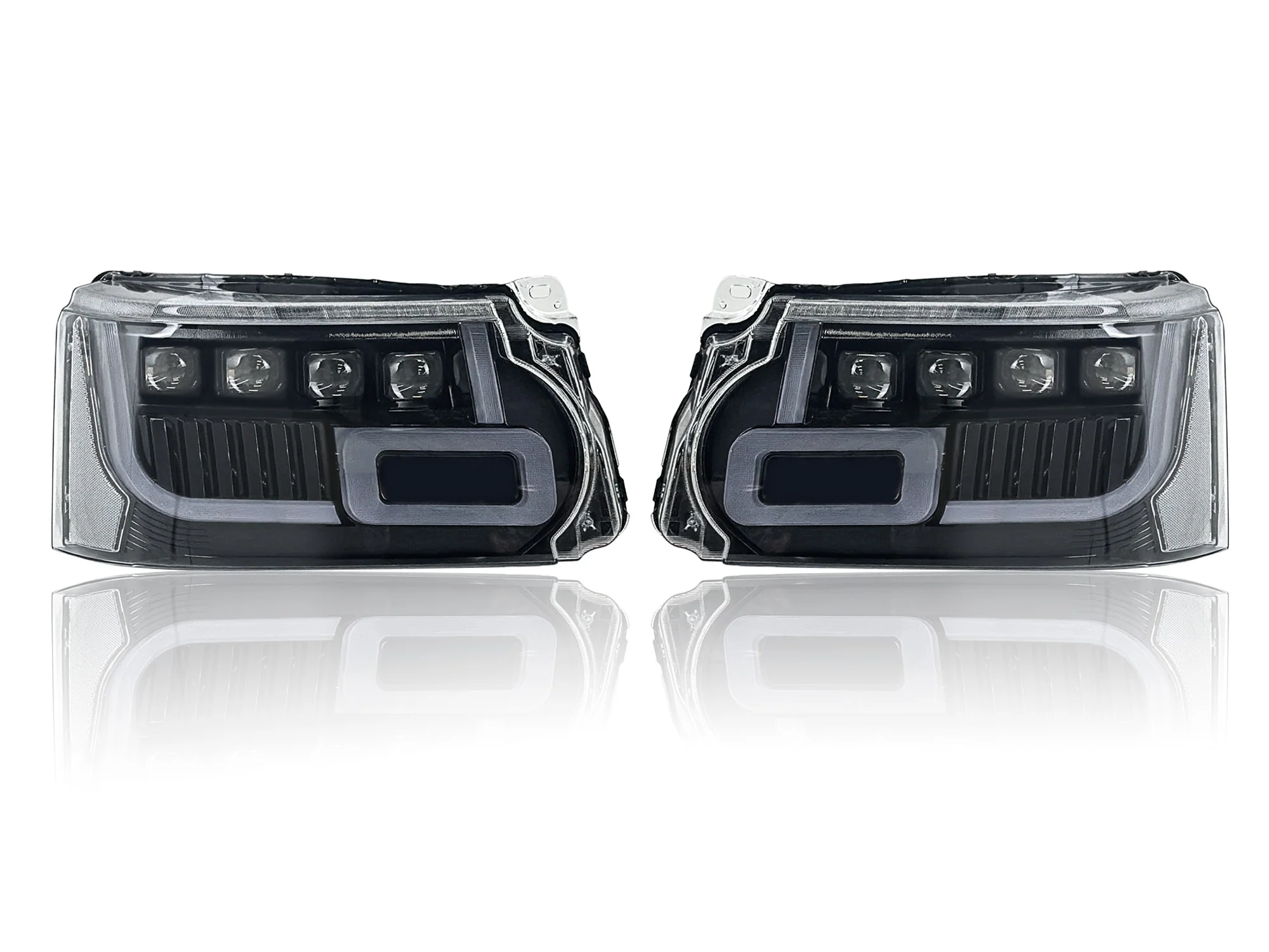 Pair LED Headlight Assembly Front Lamps For Land Rover Range Rover Sport 2010-2013 - Image 6
