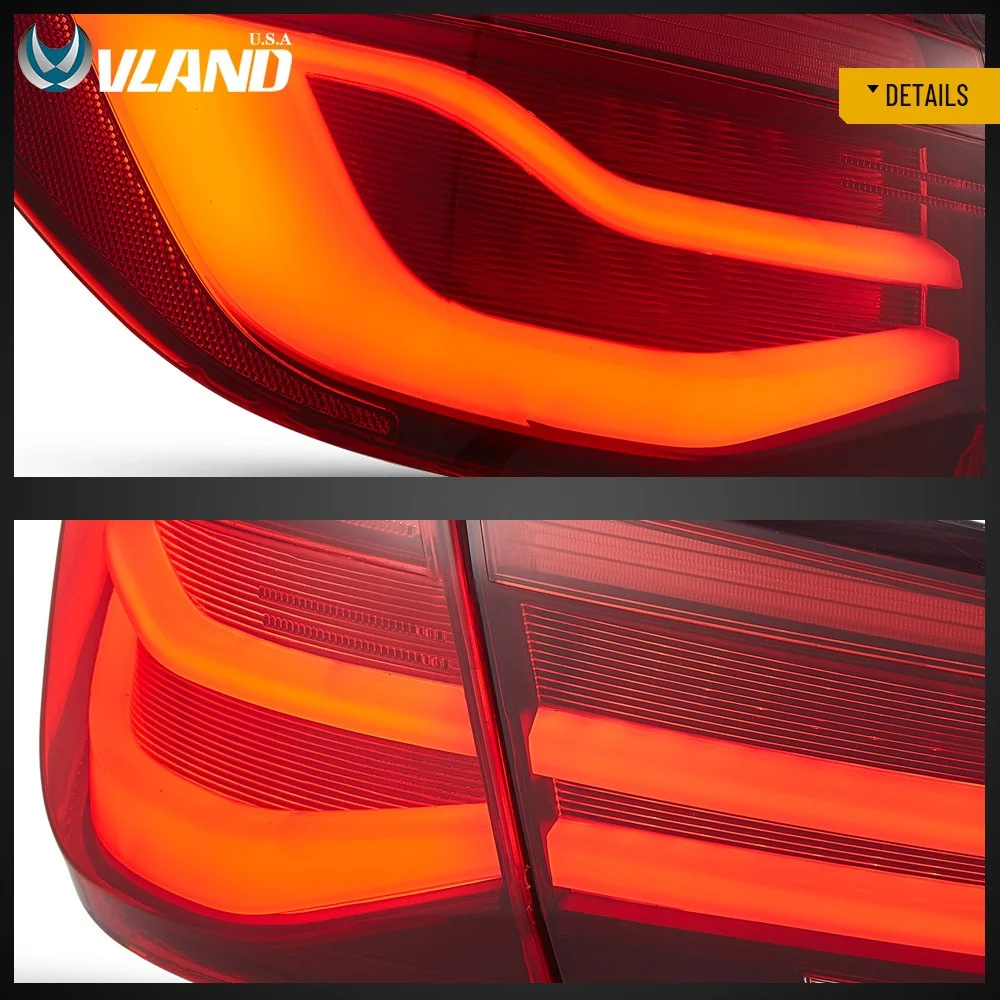 Pair Red LED Tail Lights w/ Sequential Turn Signal For 2012–2018 BMW 3 F31 Wagon - Image 10