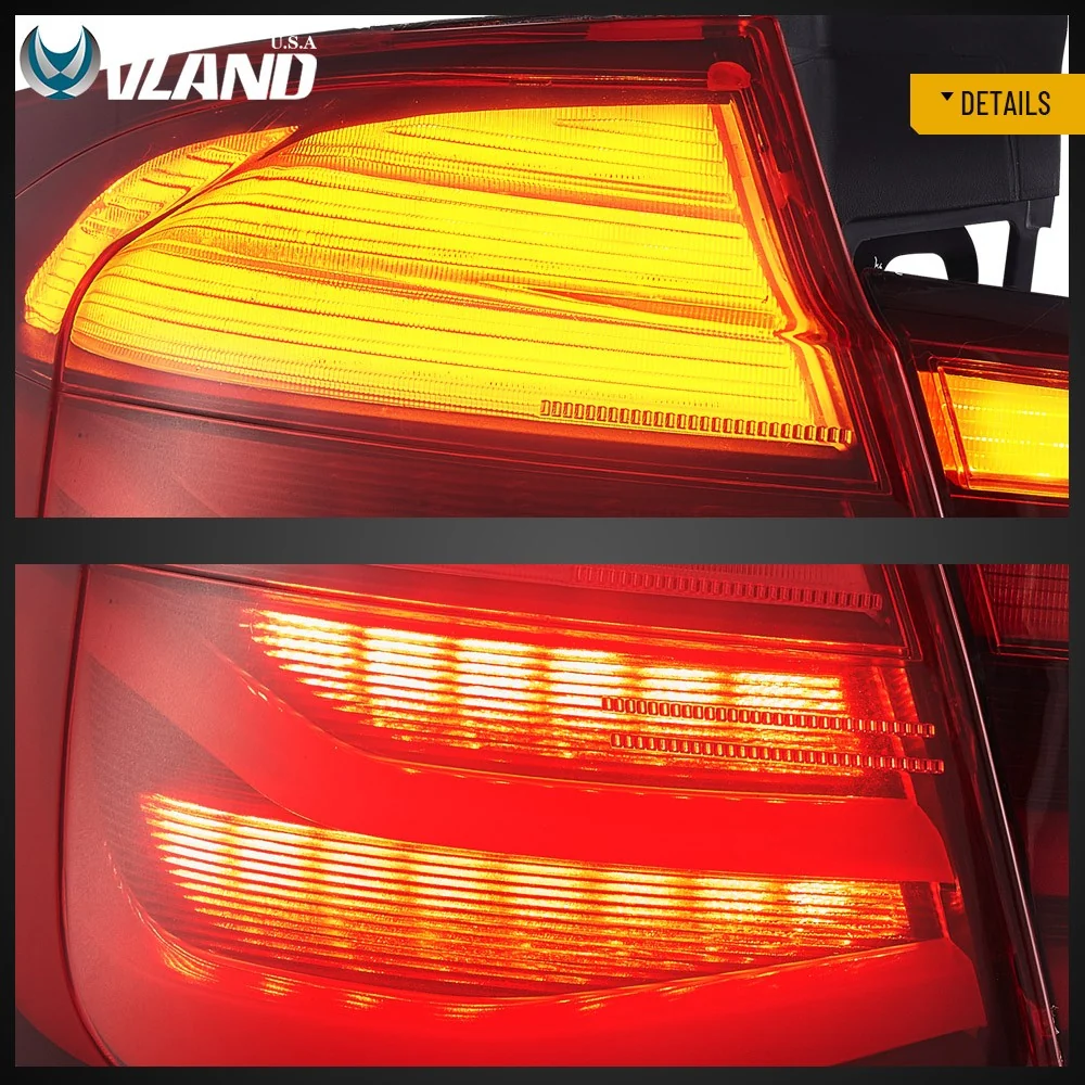 Pair Red LED Tail Lights w/ Sequential Turn Signal For 2012–2018 BMW 3 F31 Wagon - Image 11