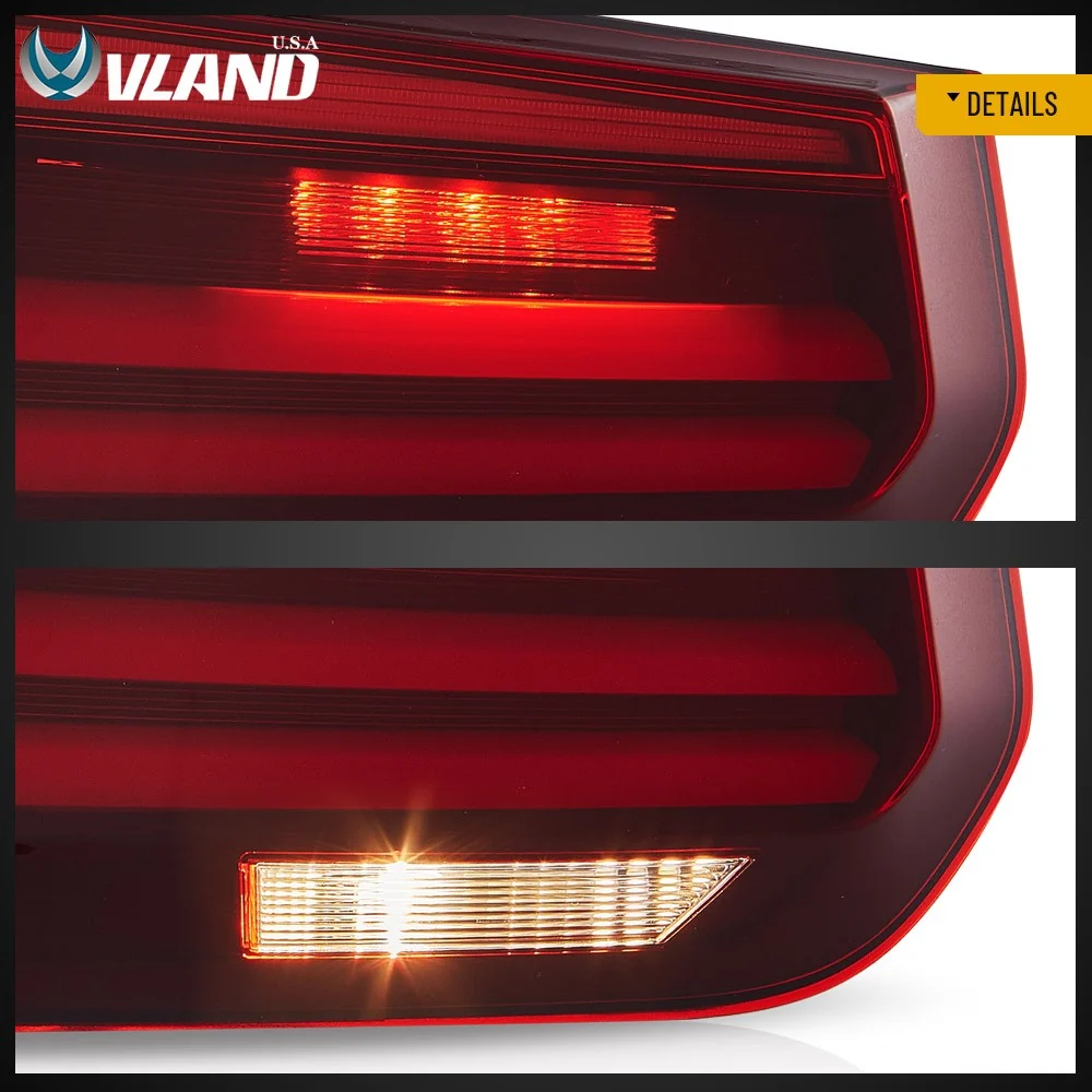 Pair Red LED Tail Lights w/ Sequential Turn Signal For 2012–2018 BMW 3 F31 Wagon - Image 12