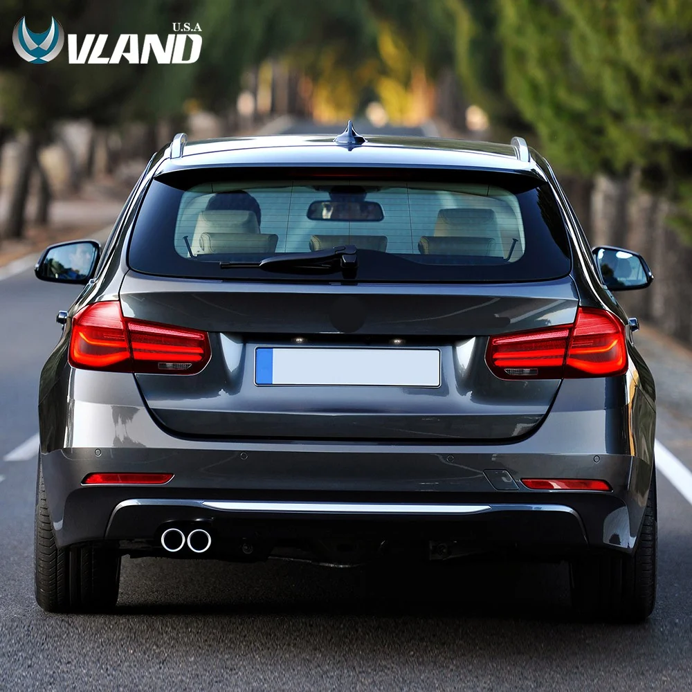 Pair Red LED Tail Lights w/ Sequential Turn Signal For 2012–2018 BMW 3 F31 Wagon - Image 14