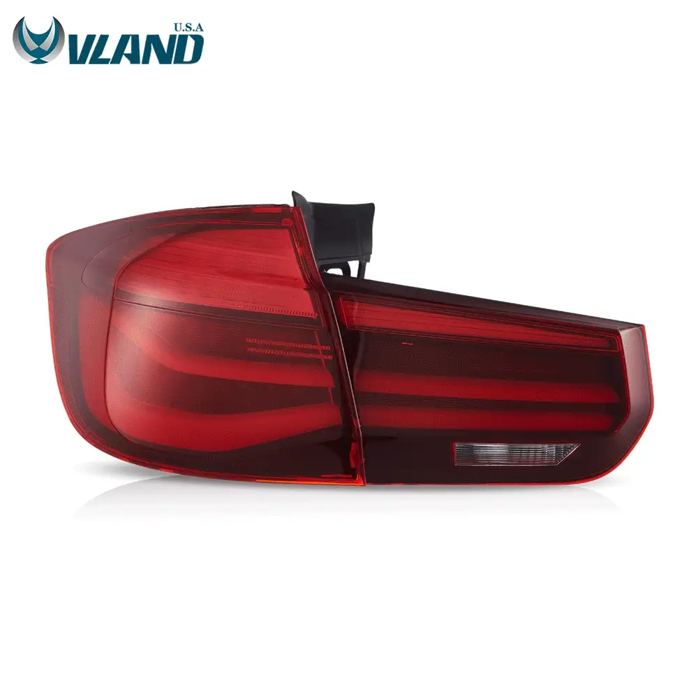 Pair Red LED Tail Lights w/ Sequential Turn Signal For 2012–2018 BMW 3 F31 Wagon - Image 2