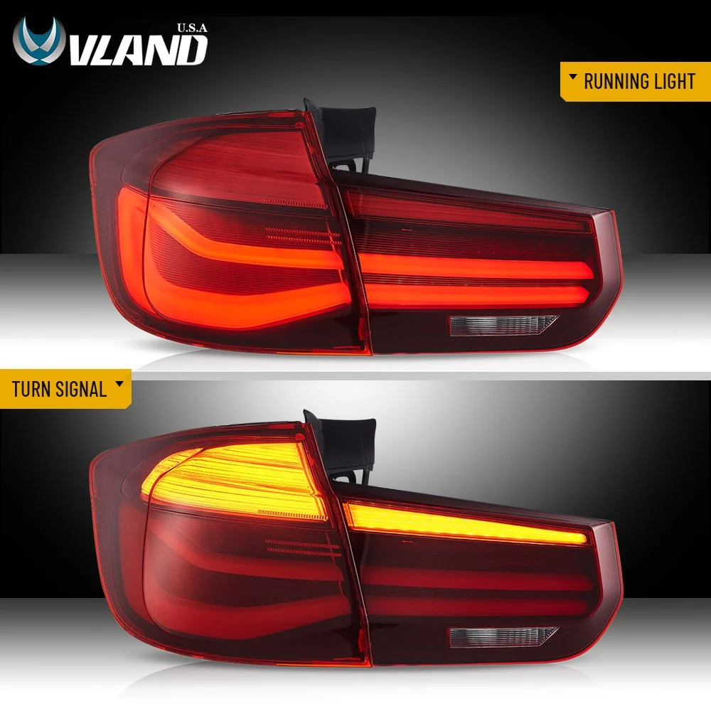 Pair Red LED Tail Lights w/ Sequential Turn Signal For 2012–2018 BMW 3 F31 Wagon - Image 5