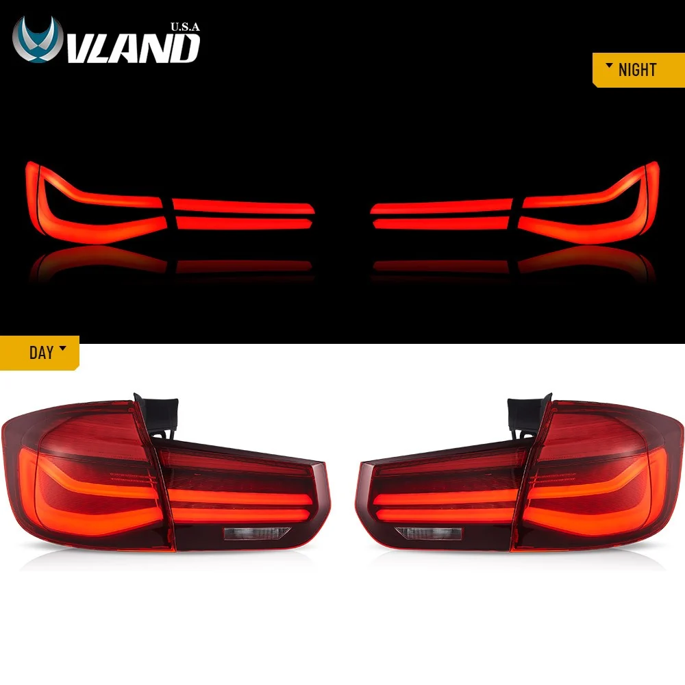Pair Red LED Tail Lights w/ Sequential Turn Signal For 2012–2018 BMW 3 F31 Wagon - Image 9