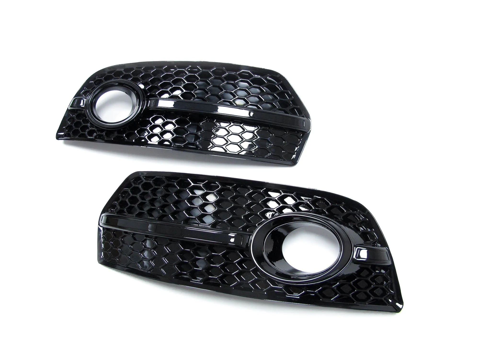Pair For Audi Q5 8R NON S-line 2009-2012 SQ5 Style Fog Light Cover Grille Black Honeycomb - Image 9