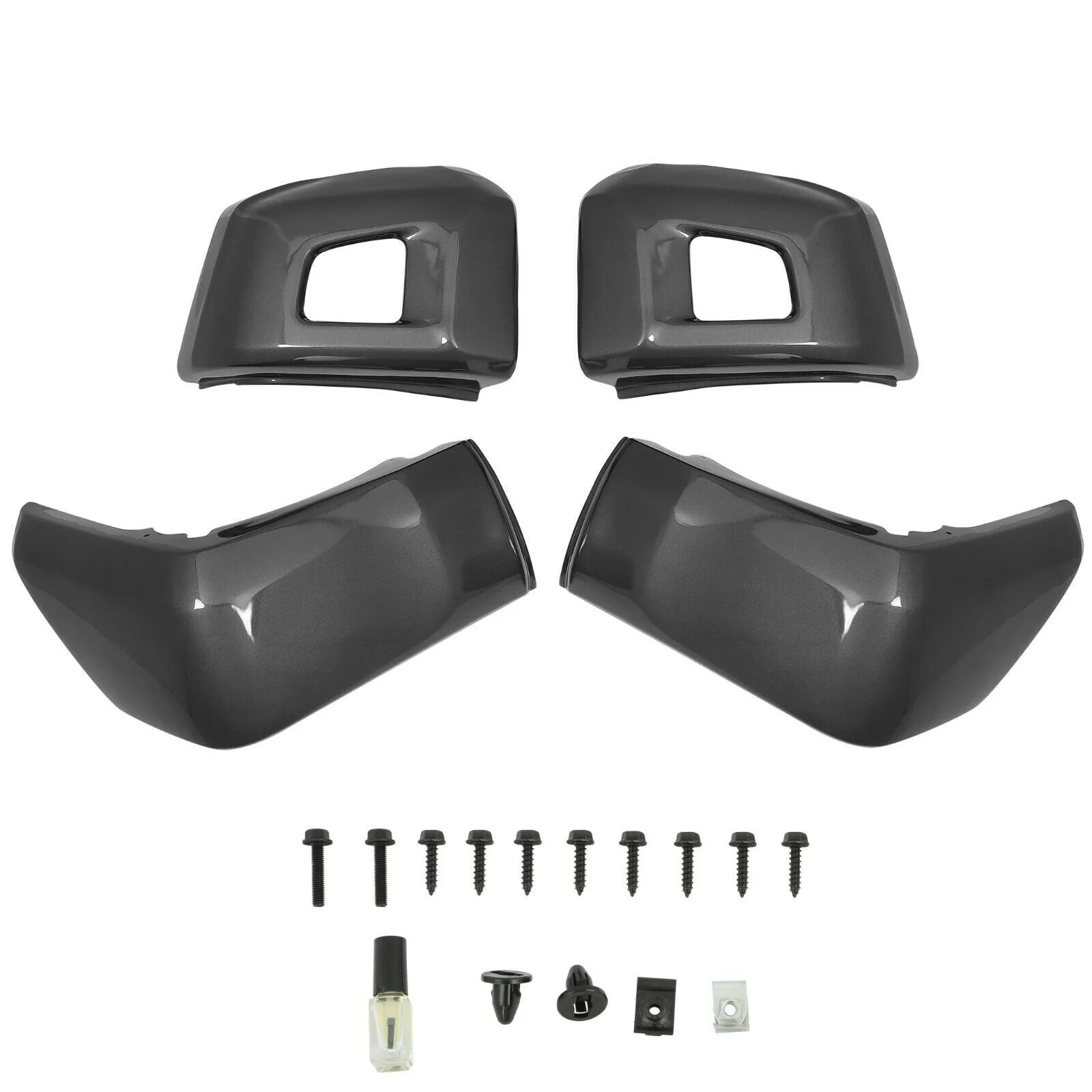 4pcs Set Front & Rear Bumper Covers Magnetic Gray 1G3 For Toyota Tundra 2014-2021 - Image 6