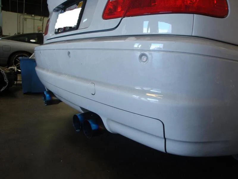 Quad 3" Stainless Tips Axle Back Exhaust Mufflers for BMW M3 E46 01-06 - Image 4