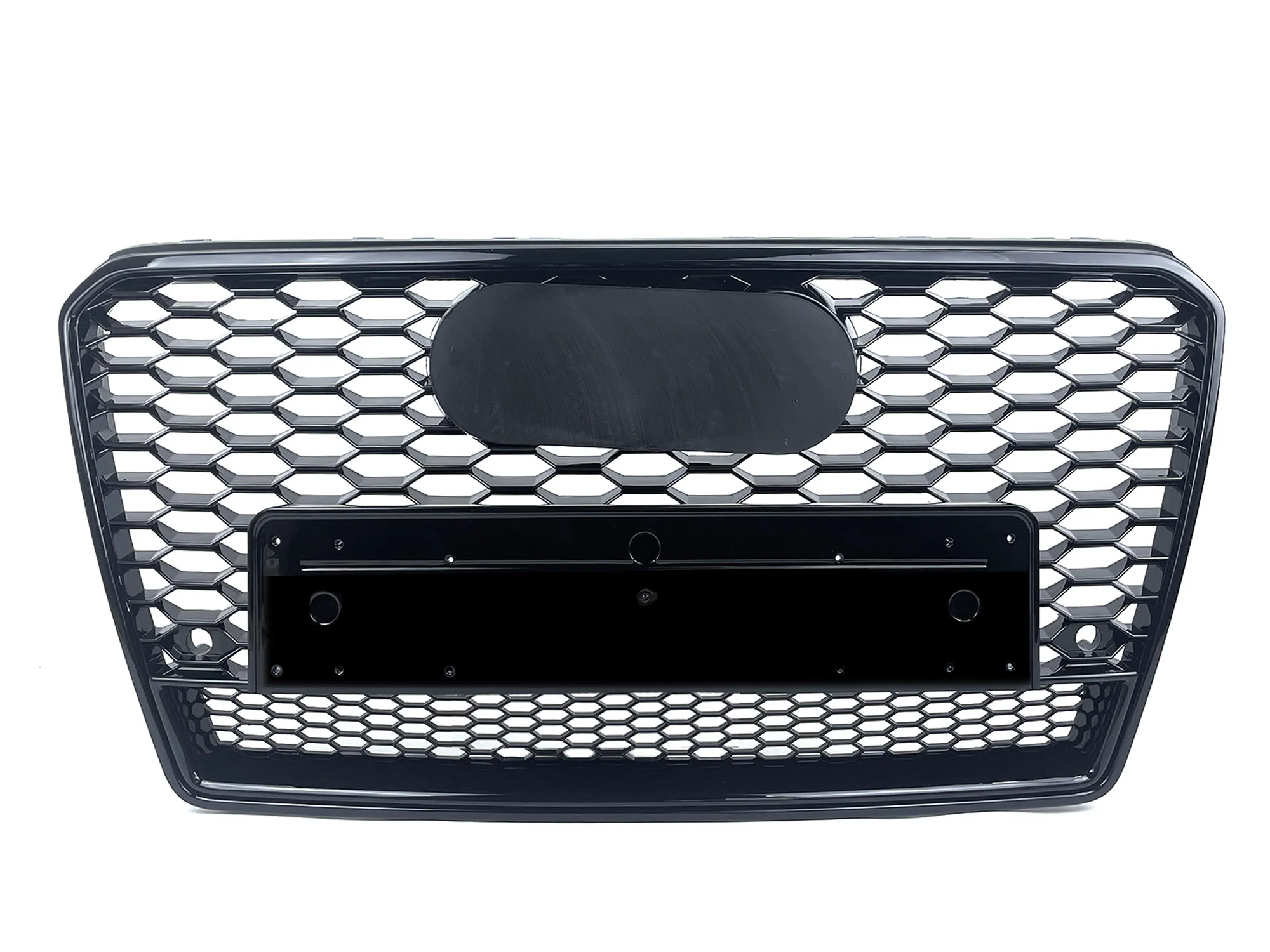 Gloss Black Honeycomb Front Bumper Grille For AUDI A7 C7 S7 2012-2015 - Image 6