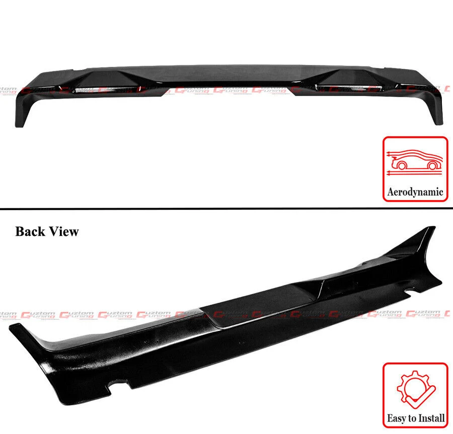 Gloss Black Rear Trunk Top Cap Roof Spoiler Wing for 2015-2020 Ford F150 F-150 - Image 2