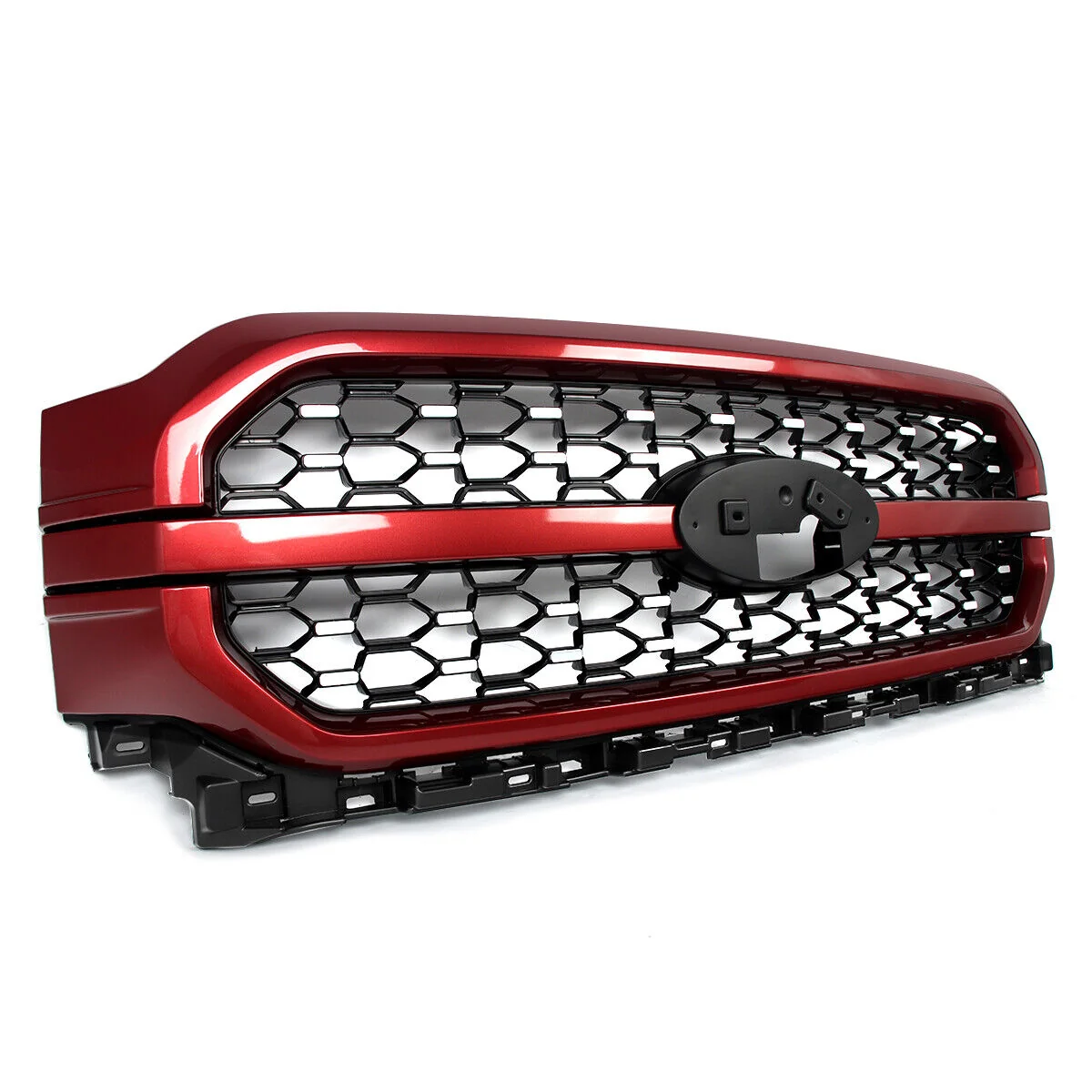 Rapid Red Front Bumper Grille Assembly Fit Ford F-150 F150 Platinum 2021-2023 - Image 3