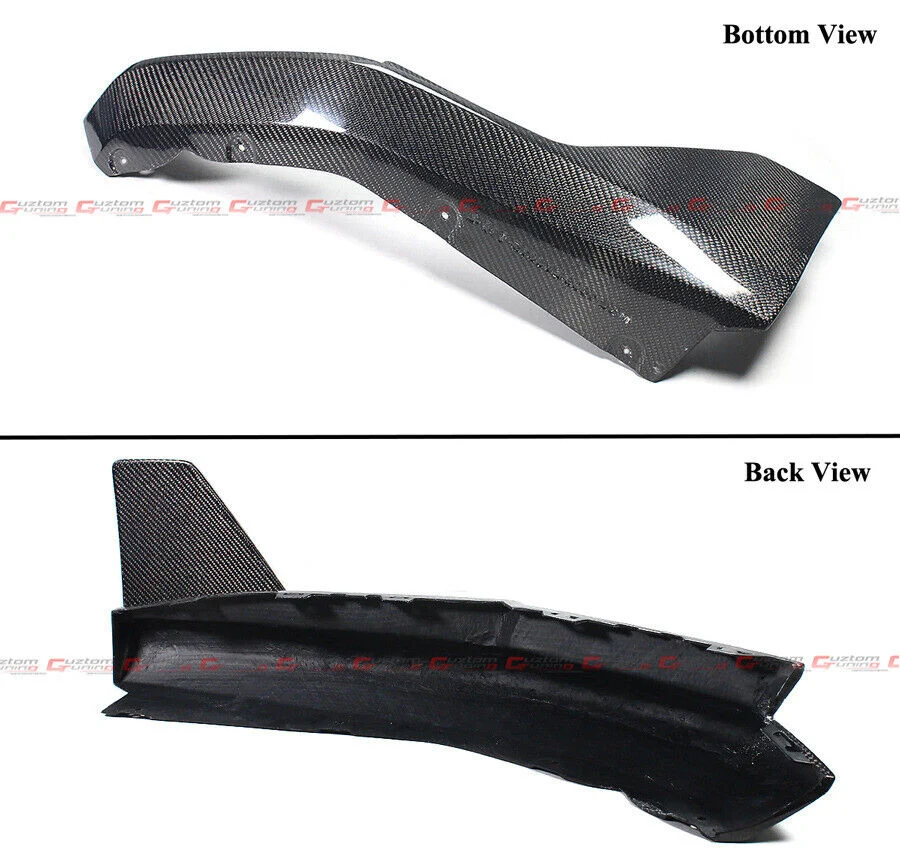 Real Carbon Fiber LED Rear Diffuser + Side Extension fit for 2021-2024 BMW G80 M3 - Image 4