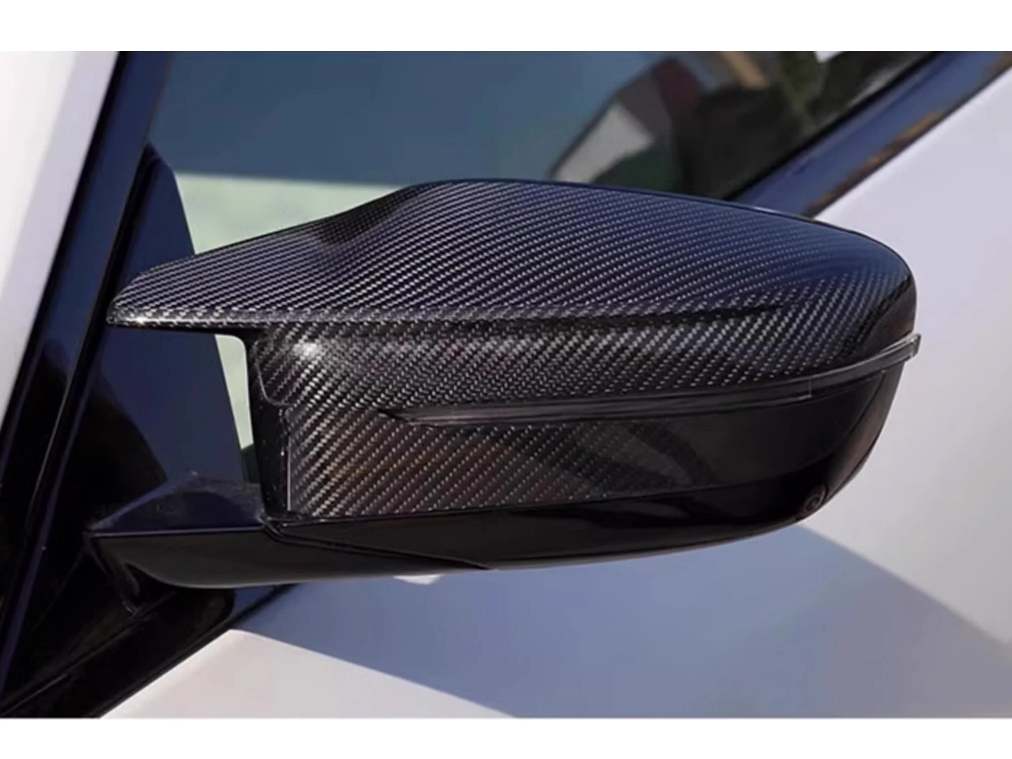 Carbon Fiber Replacement Side Mirror Caps for 2021–2025 BMW G80 M3 G82 M4 G83 M4 G87 M2 - Image 2