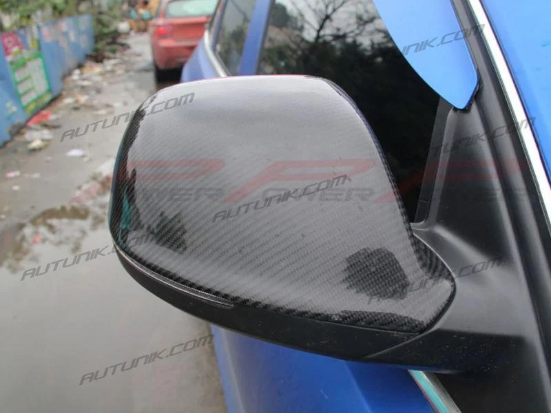 Real Carbon Fiber Side Mirror Cover Caps Replacement For AUDI Q5 SQ5 8R Q7 SQ7 No Lane Assist od22 - Image 3