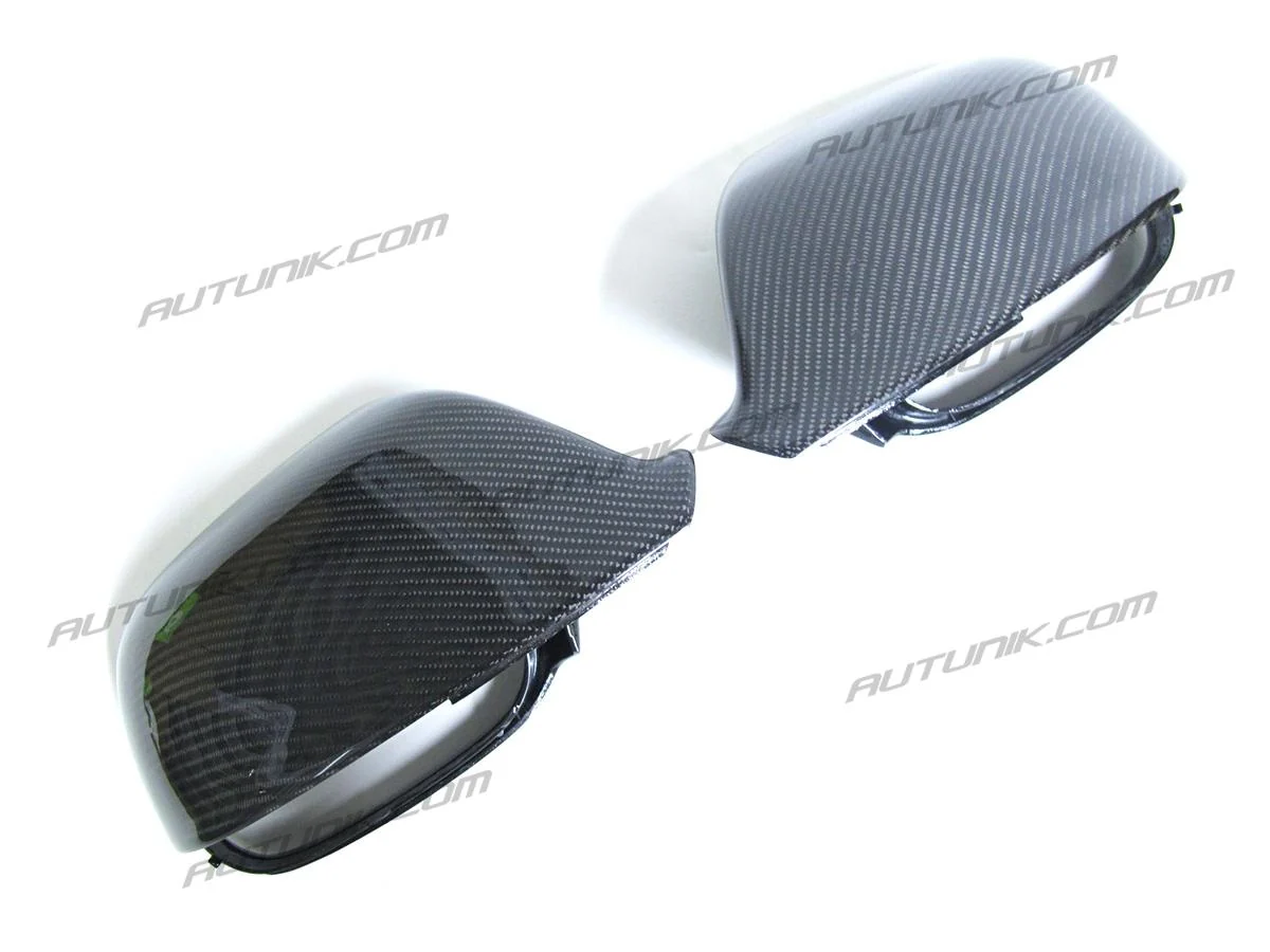 Real Carbon Fiber Side Mirror Cover Caps Replacement For AUDI Q5 SQ5 8R Q7 SQ7 No Lane Assist od22 - Image 4