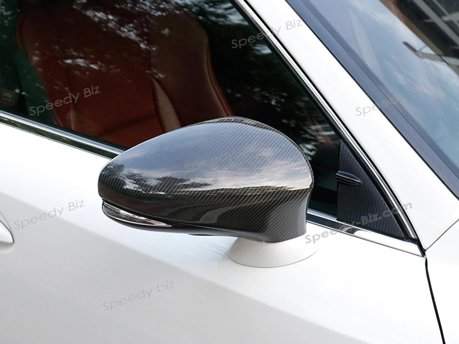 Real Carbon Fiber Mirror Caps Replace for Lexus IS ES GS LS CT RC IS200t IS300 IS350 F Sport 2014-2020 - Image 5
