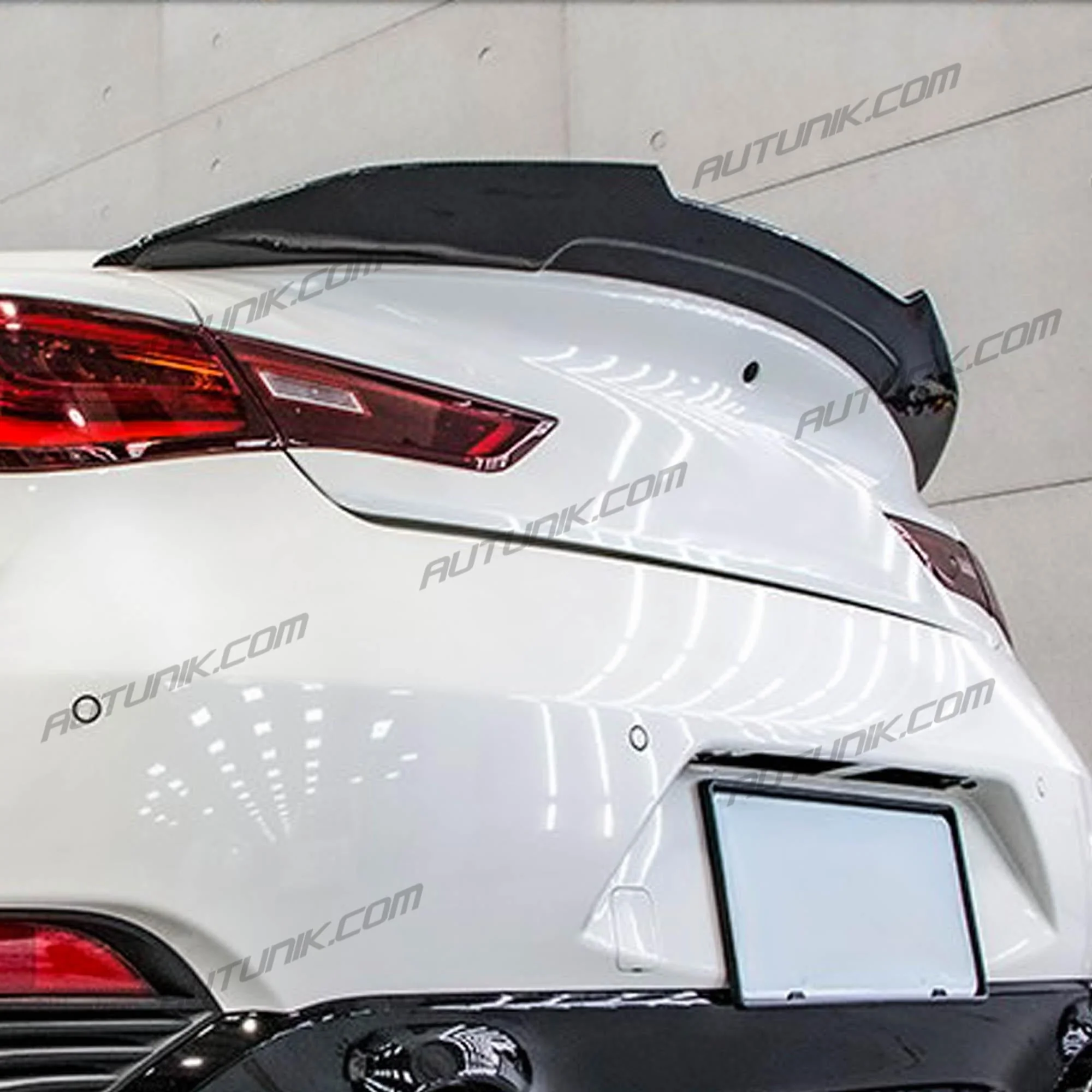 Real Carbon Fiber Rear Trunk Spoiler Wing For Infiniti Q60 2017-2022 - Image 2
