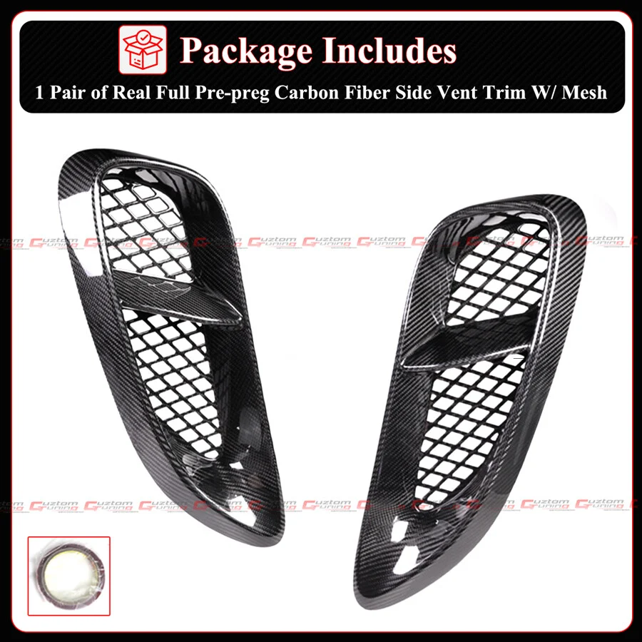 Real Carbon Fiber Side Vent Covers For 2020–2025 Porsche 718 Cayman Boxster GTS 4.0 - Image 5
